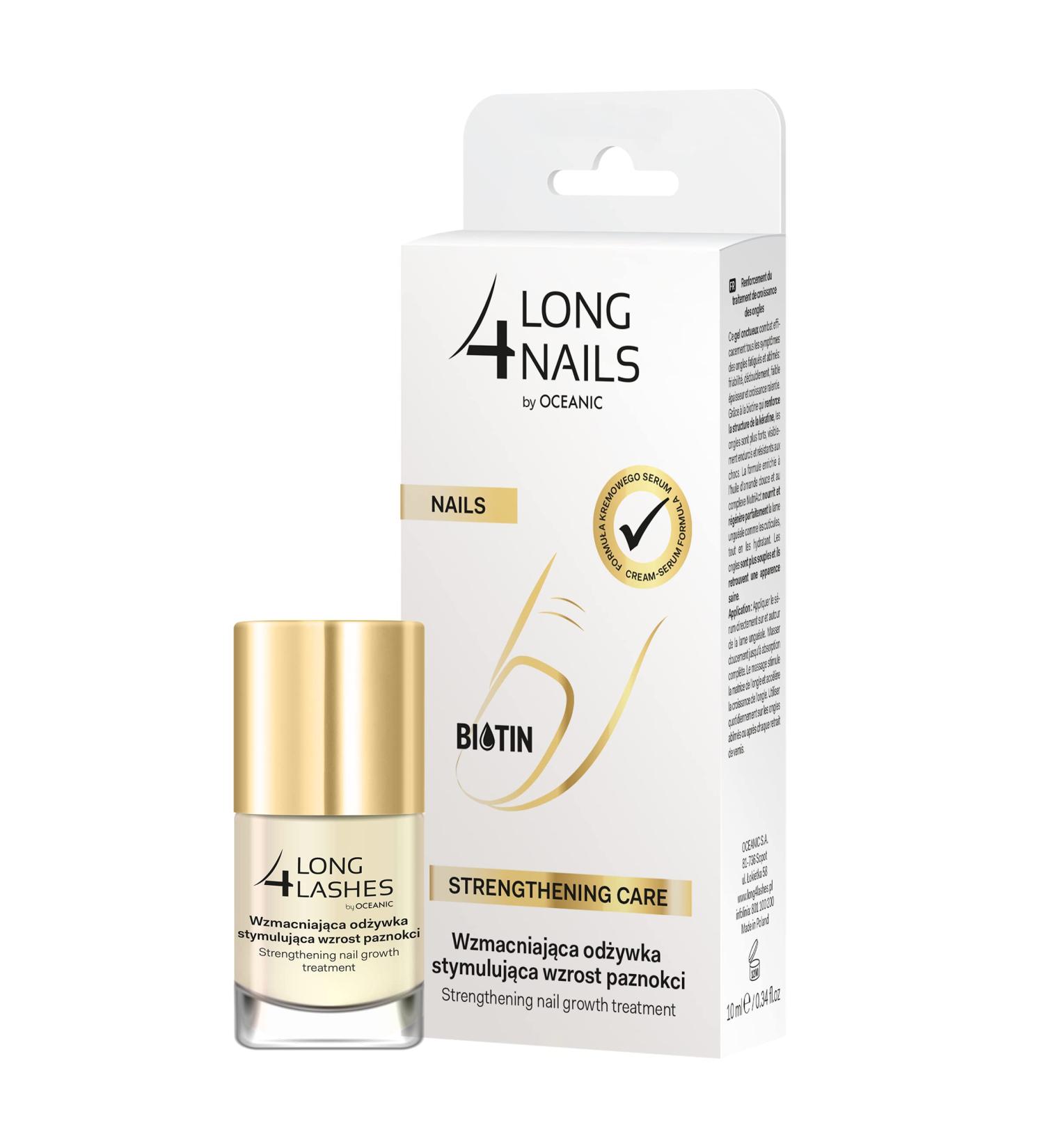 LONG4LASHES NAILS Straightening Care: Intensive Serum Nail Strengthening Nail Conditioner 10 ml - Buy Online on GoSupps.com
