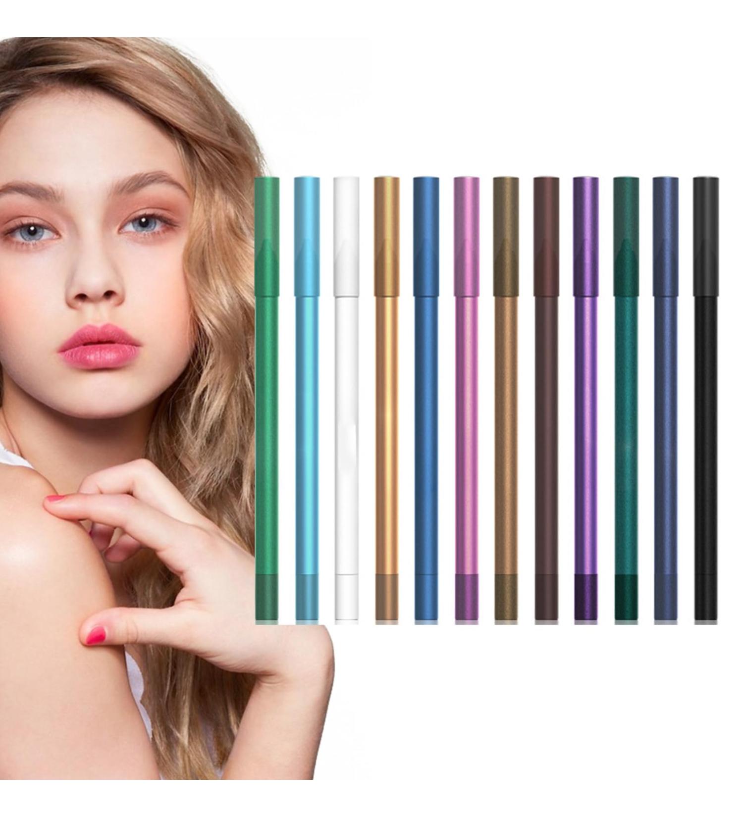 Colored Liquid Eyeliner | Liquid Eye Pencil with 12 Colors Easy Removal Smooth Coloring Eye Makeup Supplies Long Lasting for Halloween Music Festival Hersil - Buy Online on GoSupps.com