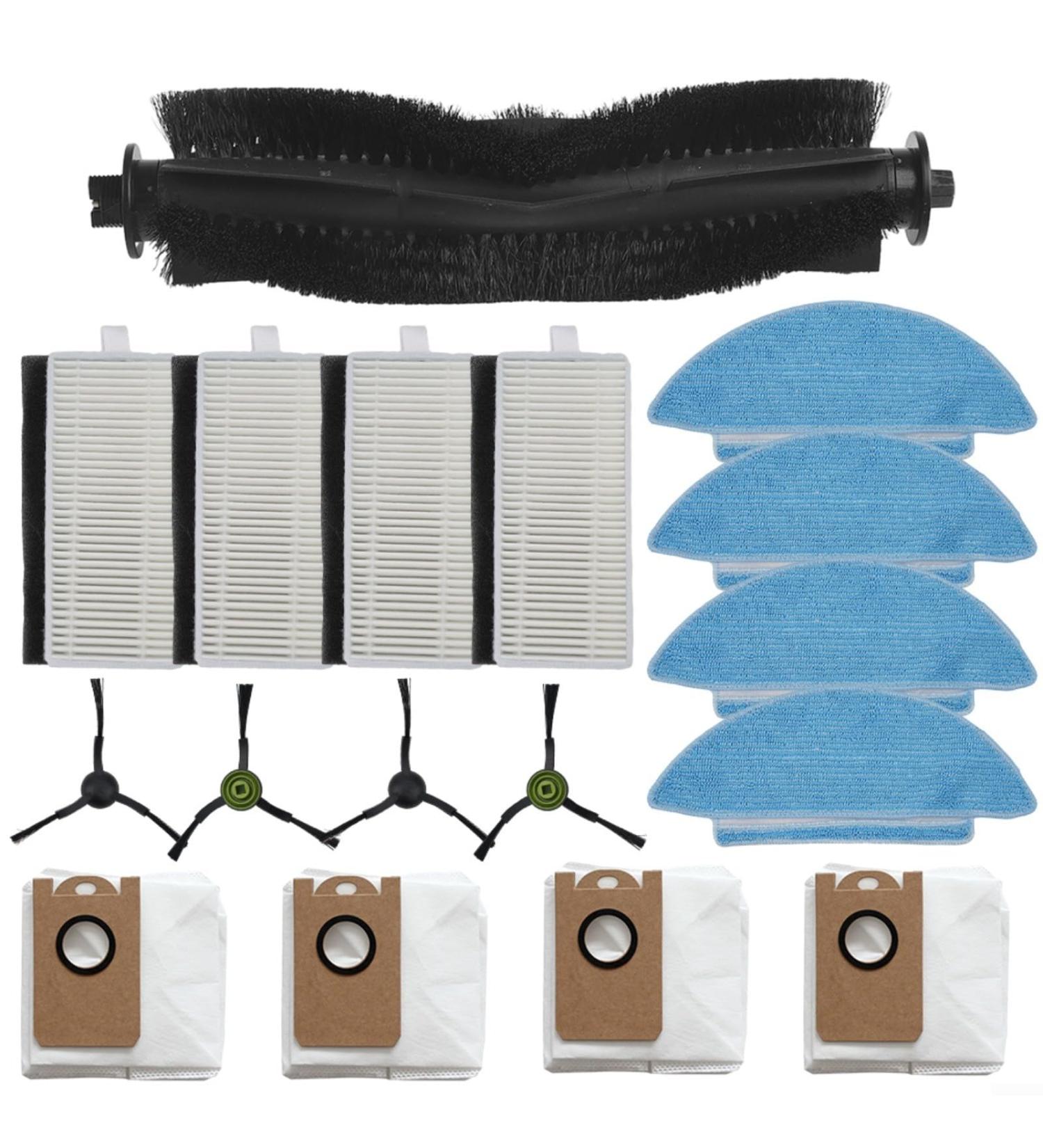 EpheyFIF Vacuum Filters Replacement Kit For Conga 7490/7290 For Eternal Spare Parts Mop Mat Dust Bag Main Side Brush Filter Mop Main Brush (17Pcs) - Buy Online on GoSupps.com