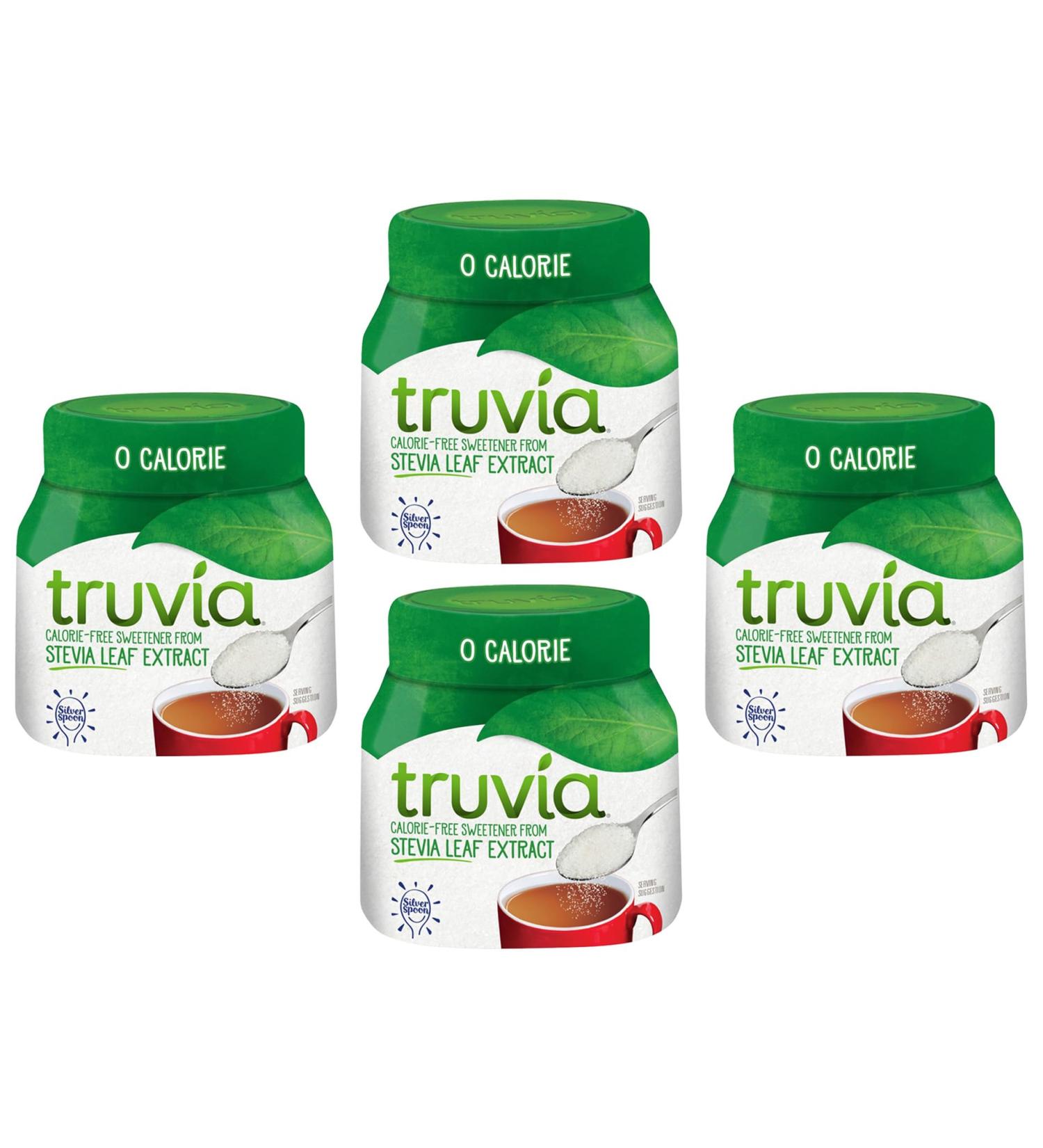 Stevia Sweetener Bundle With 4x Truvia Sweetener Jar 270g - Calorie-Free Sweetener Tablets From Stevia Leaf Extract (Pack of 4 Jars Bundle) - Buy Online on GoSupps.com