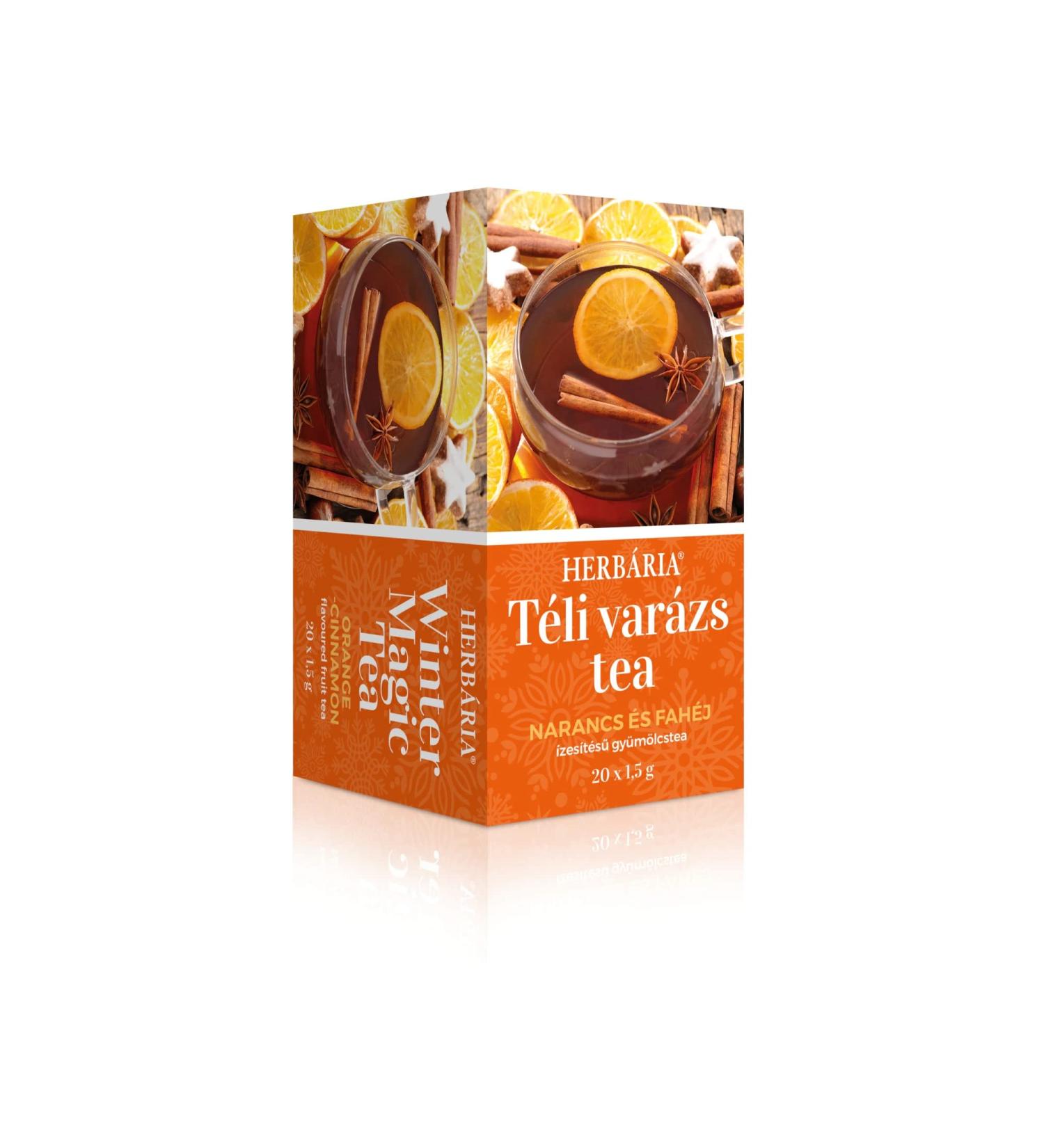 Orange and Cinnamon 100% Natural Fruit Herbal Tea Flavoured Seasonal Tea with Rosehip Hibiscus Rooibos Blackberry Leaves