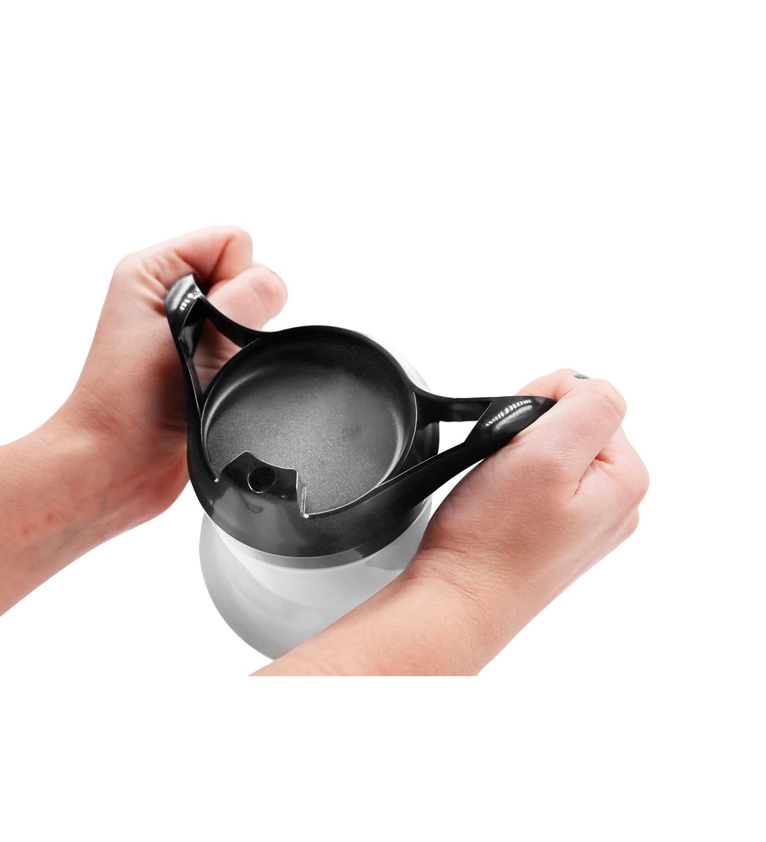 KMINA Non-Spill Two-Handled Sippy Cup for Adults - Ideal for Elderly and Disabled - Hospital Mug with Lid and Spout - Buy Online on GoSupps.com