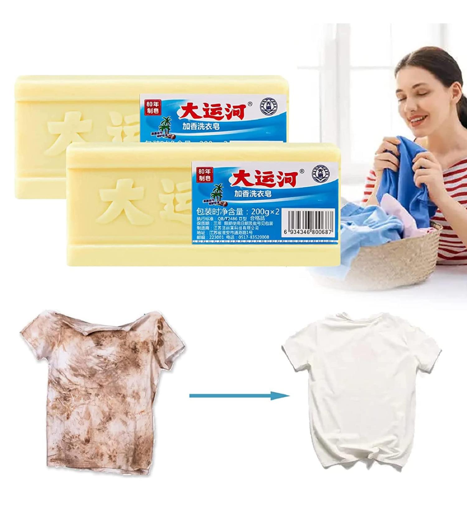 ZDAKS Grand Canal Soap Underwear Cleaning Natural Powerful Clean Clothes Long-Lasting Fragrance Gentle and Does Not Hurt Hands (2PCS) - Buy Online on GoSupps.com