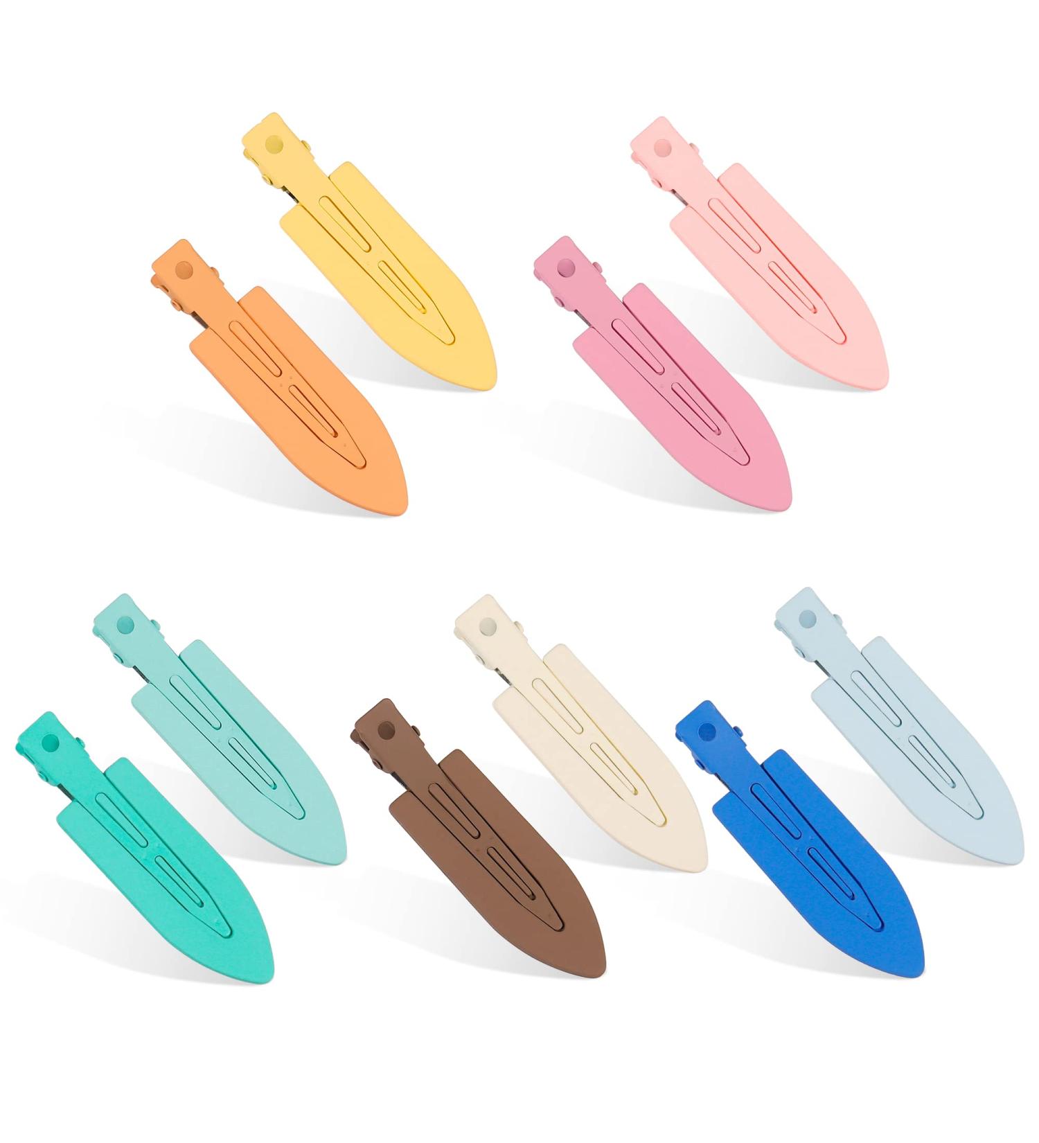 KesaPlan 10PCS No Bend Hair Clips - Acrylic Colorful Creaseless Flat Styling Duckbill Clips - Bang Seamless Barrette for Women and Girls - Makeup Hairstyle Accessories - Buy Online on GoSupps.com