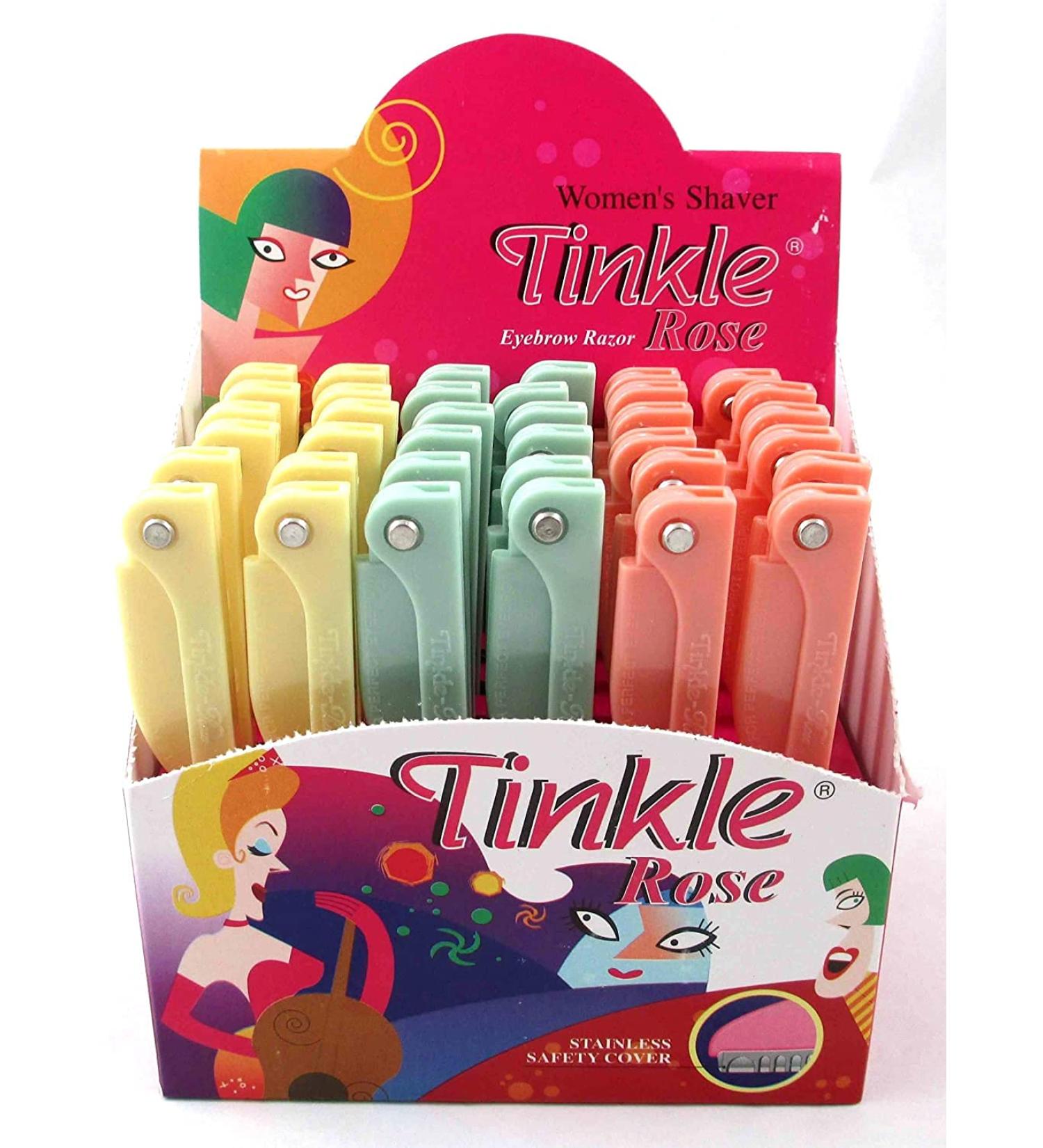 Tinkle Women's Rose Shaver Razors - 36 PCS Stainless Steel Blades - Buy Online on GoSupps.com