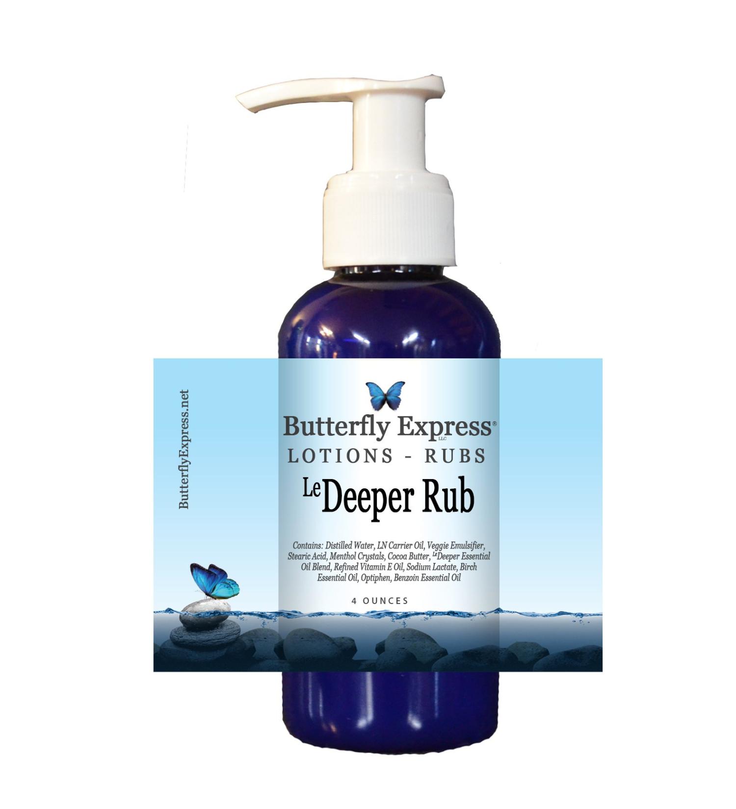 LeDeeper Rub 4oz - by Butterfly Express