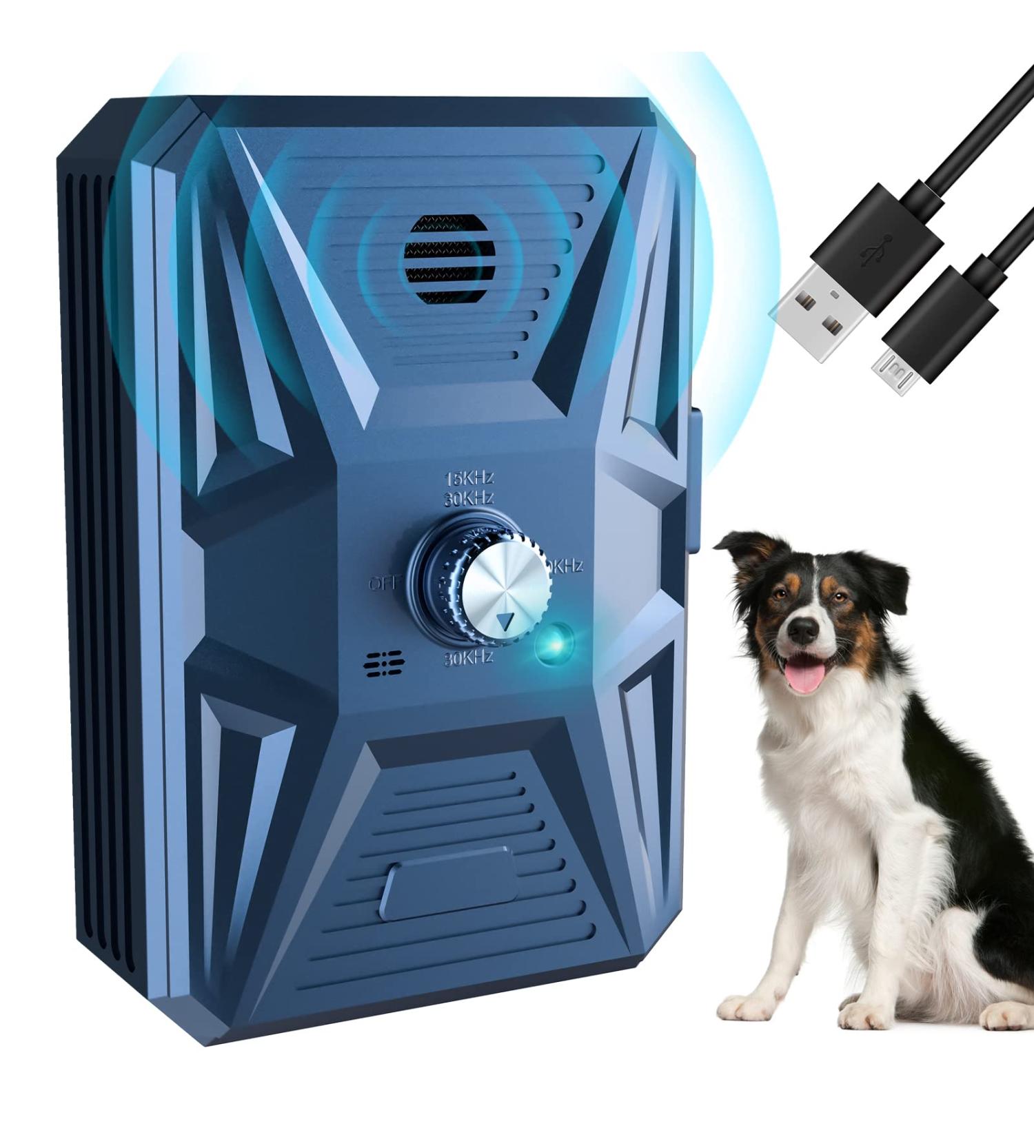 Buy Antibell for Dogs - Ultrasound Anti-Barking Device for Small Dogs | Effective Dog Barking Control (Blue) - Buy Online on GoSupps.com