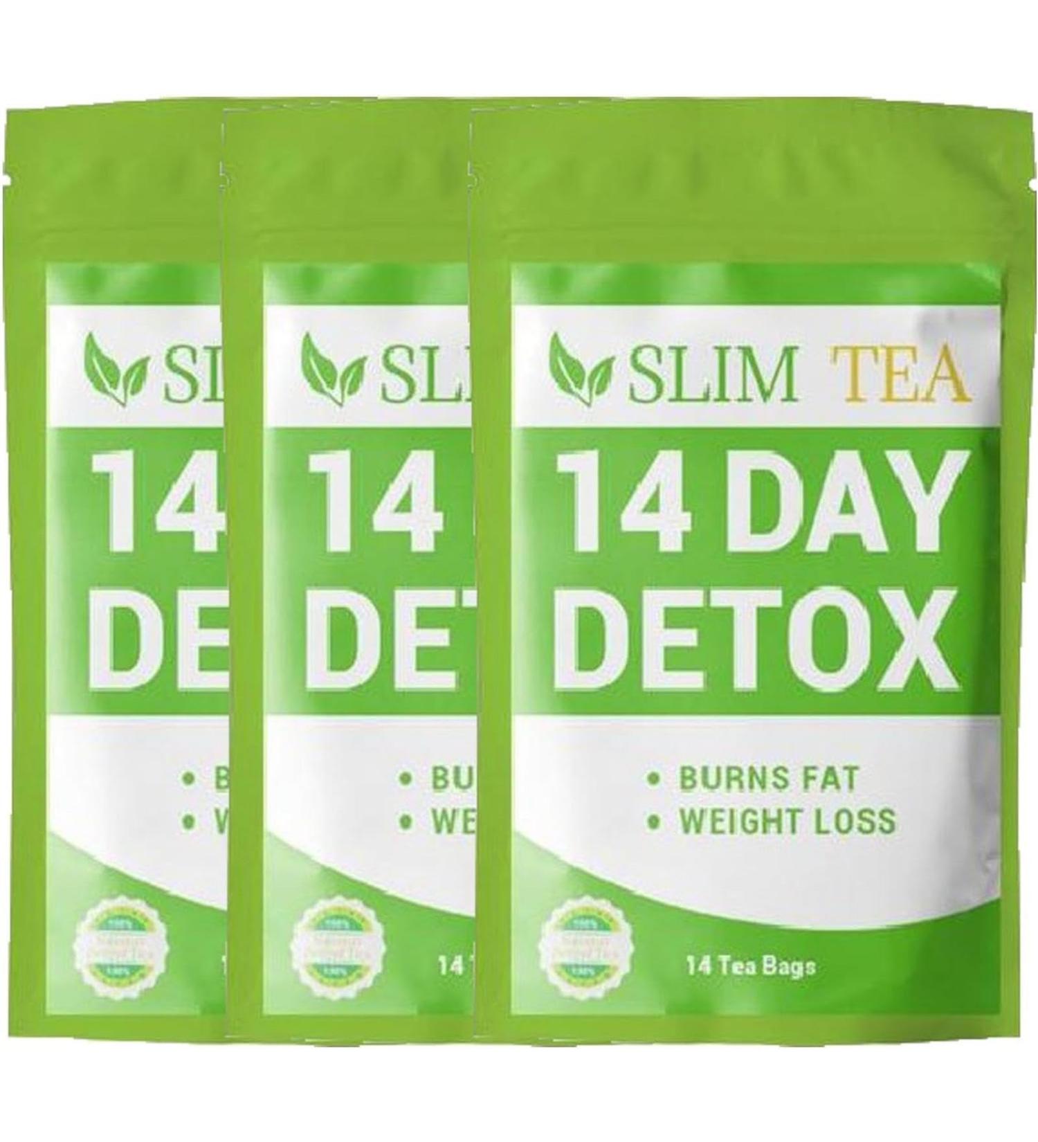 14-Day Detox Tea for Weight Loss | 3-Piece Slimming Tea Set | Boost Digestion & Reduce Fat - Buy Online on GoSupps.com