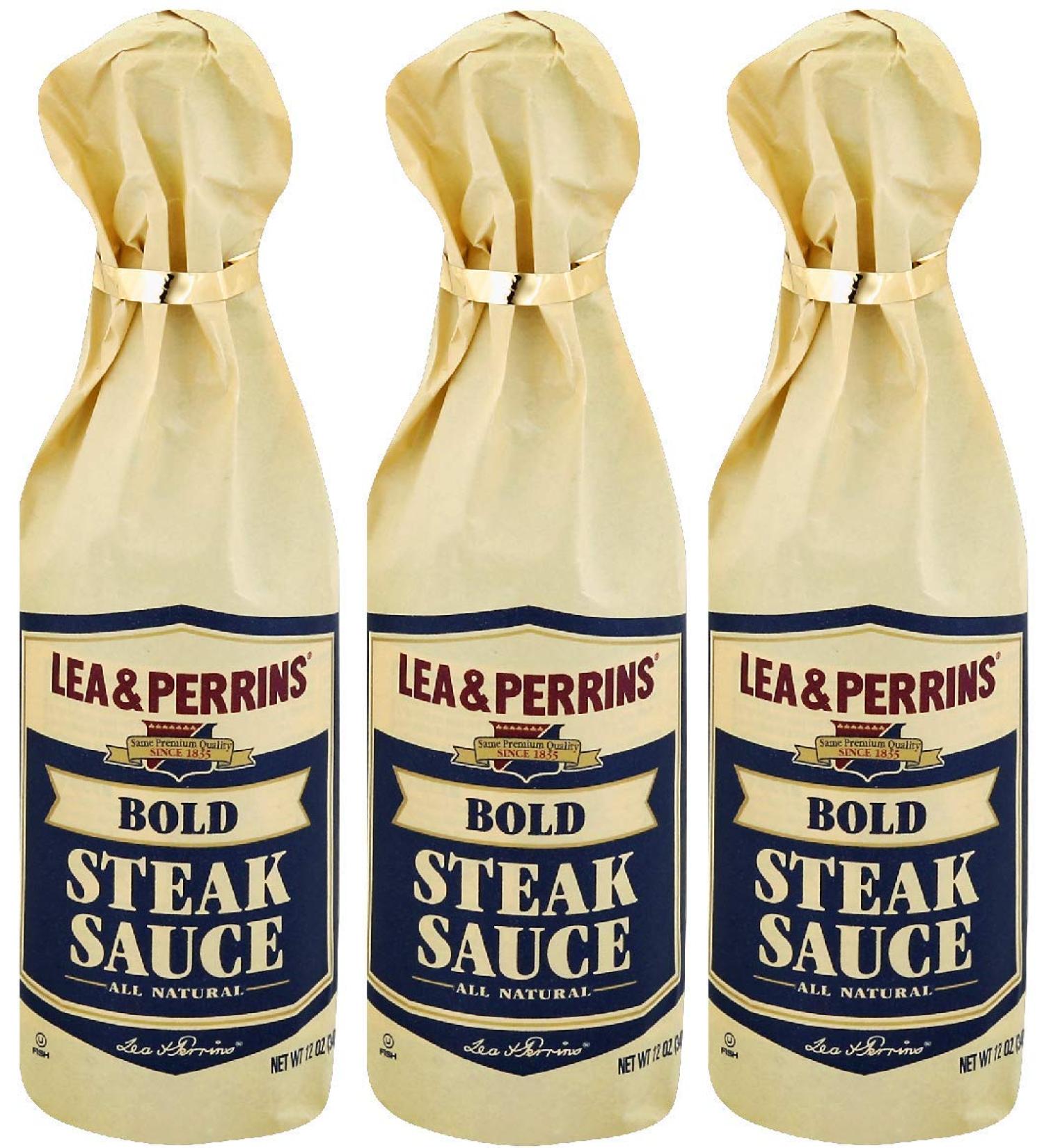 Lea & Perrins Bold Steak Sauce 12oz - Pack of 3 | Authentic Flavor Enhancer - Buy Online on GoSupps.com
