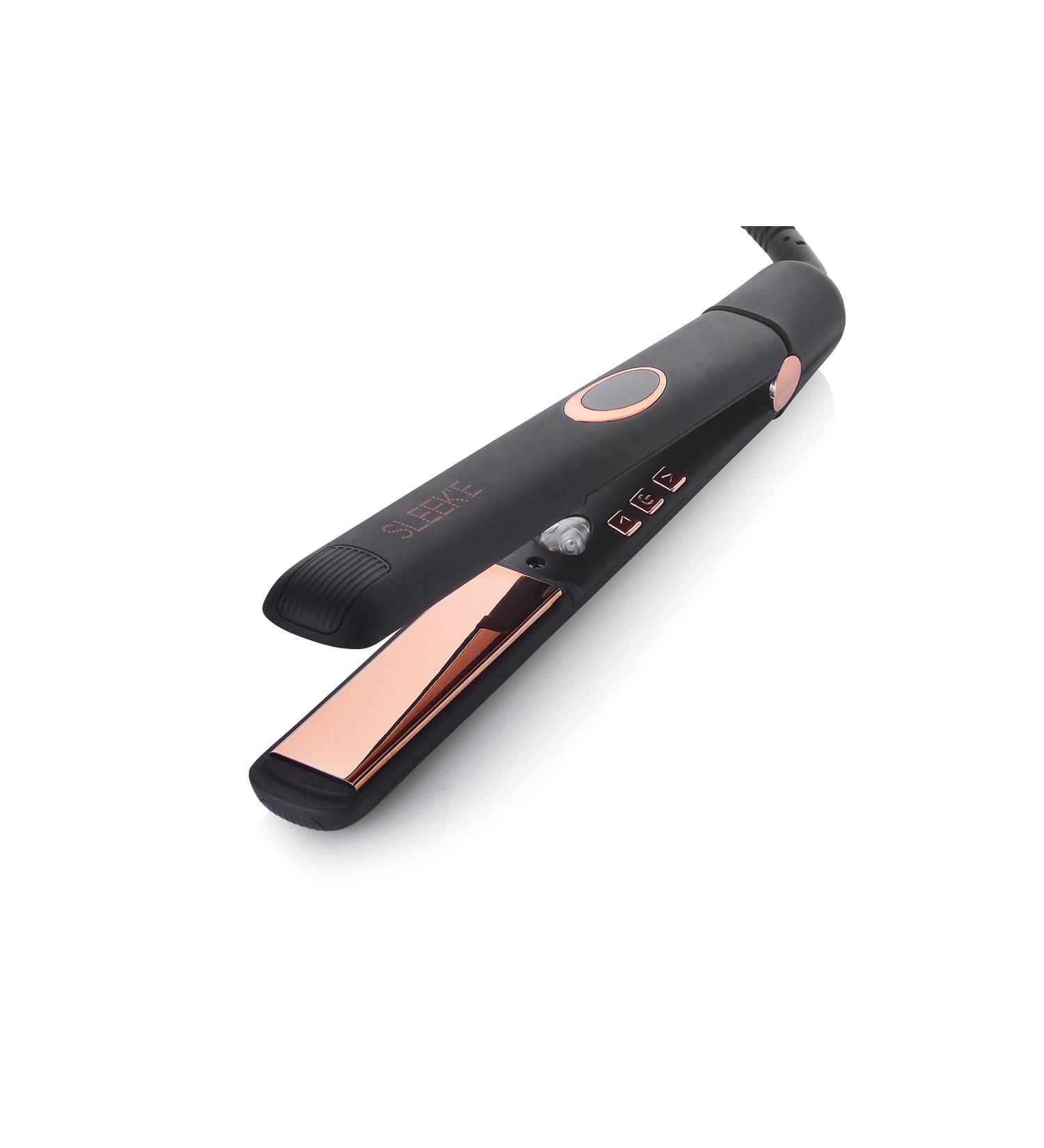 Professional Titanium Hair Straightener - 1-Inch Flat Iron for All Hair Types - Negative Ion Booster for Shinier Hair | International Shipping Available - Buy Online on GoSupps.com