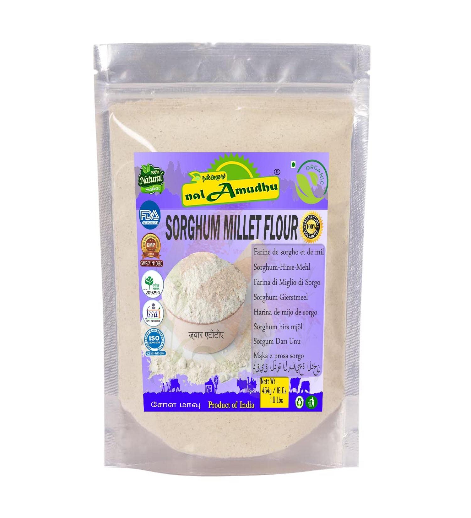 nalAmudhu Sorghum Millet Flour 454g 1.0 Lbs - Buy Online on GoSupps.com