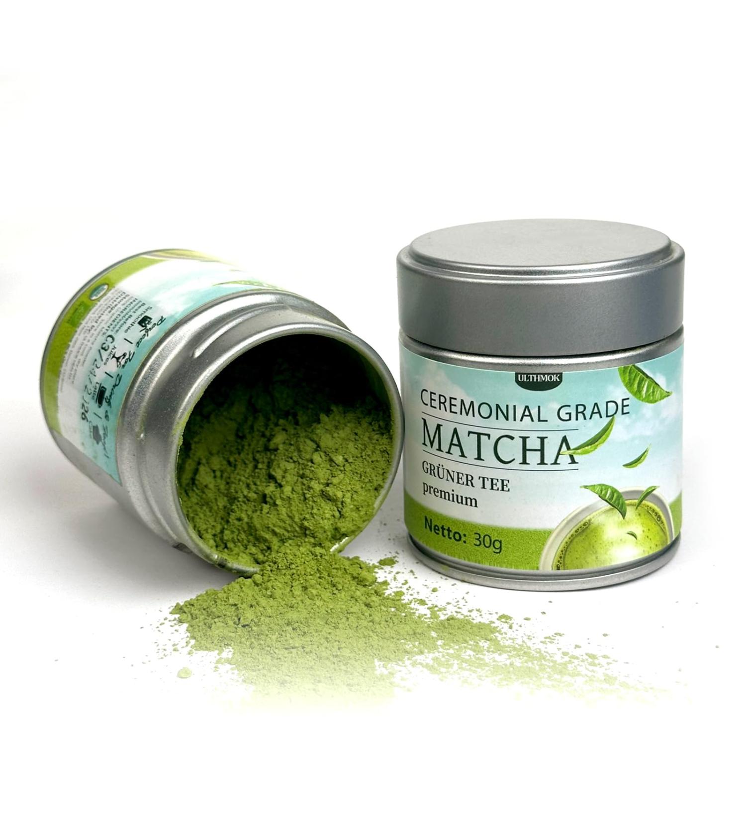 ULTHMOK INC Ceremonial Matcha Tea Powder Premium 30g Green Tea Powder Jade Matcha First Quality 100 Natural Vegetarian Food Green Tea - Buy Online on GoSupps.com