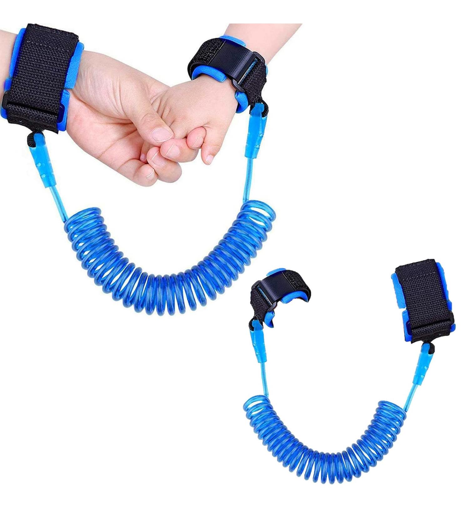 2 PCs Children's Leash - 2.5M Anti-Lost Wrist Belt for Outdoor Trips | 360 Rotation & Comfort (Blue) - Buy Online on GoSupps.com