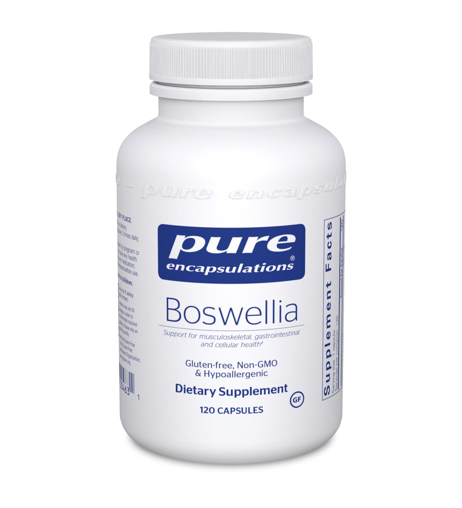 Pure Encapsulations Boswellia Capsules | Supports Healthy Joints, Connective Tissue & Colon | Musculoskeletal System Supplement | 120 Capsules - Buy Online on GoSupps.com