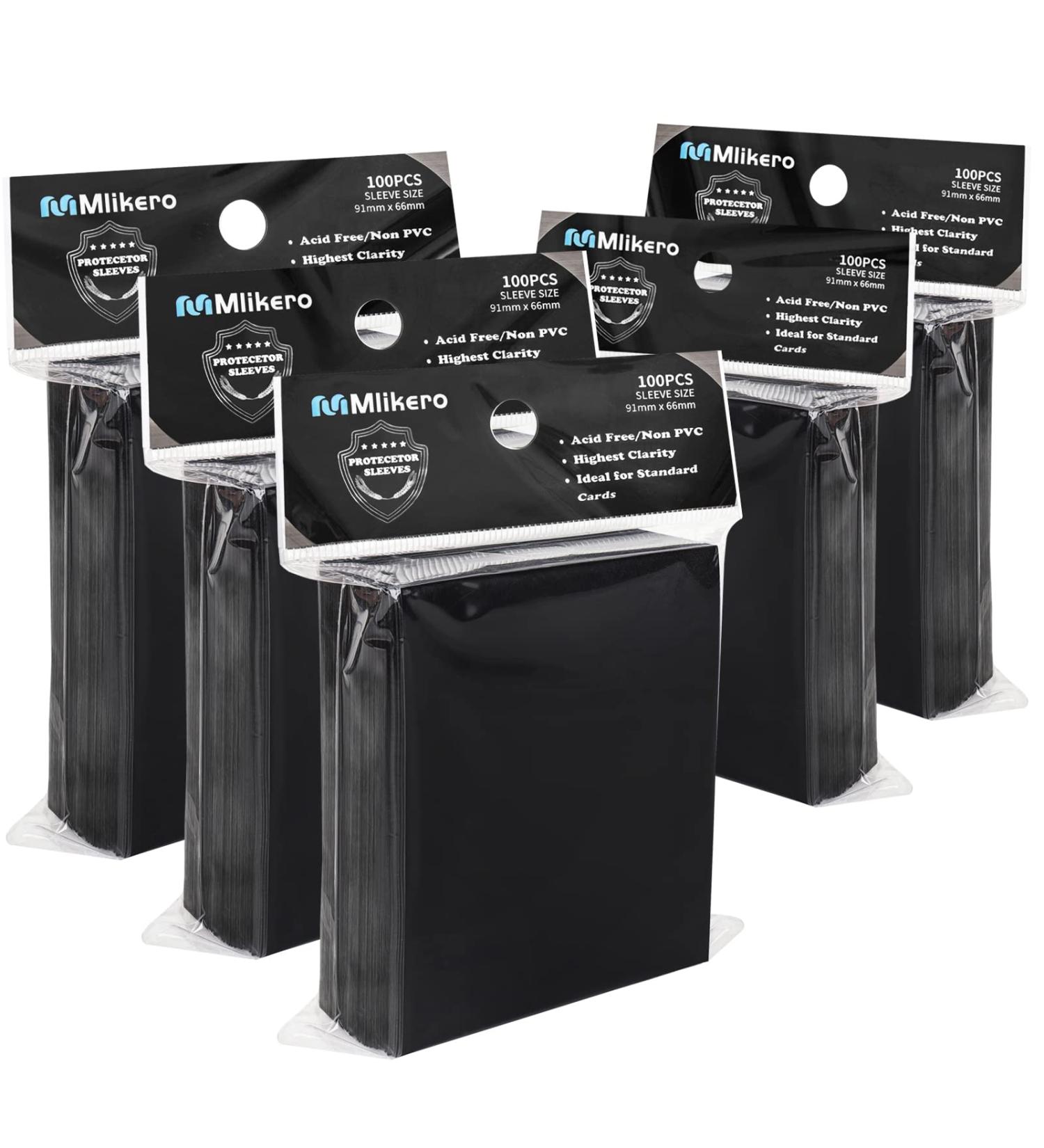500 Black Matte Card Sleeves for Trading Cards | Toploaders for MTG, Baseball, Sports, Game Cards - Buy Online on GoSupps.com