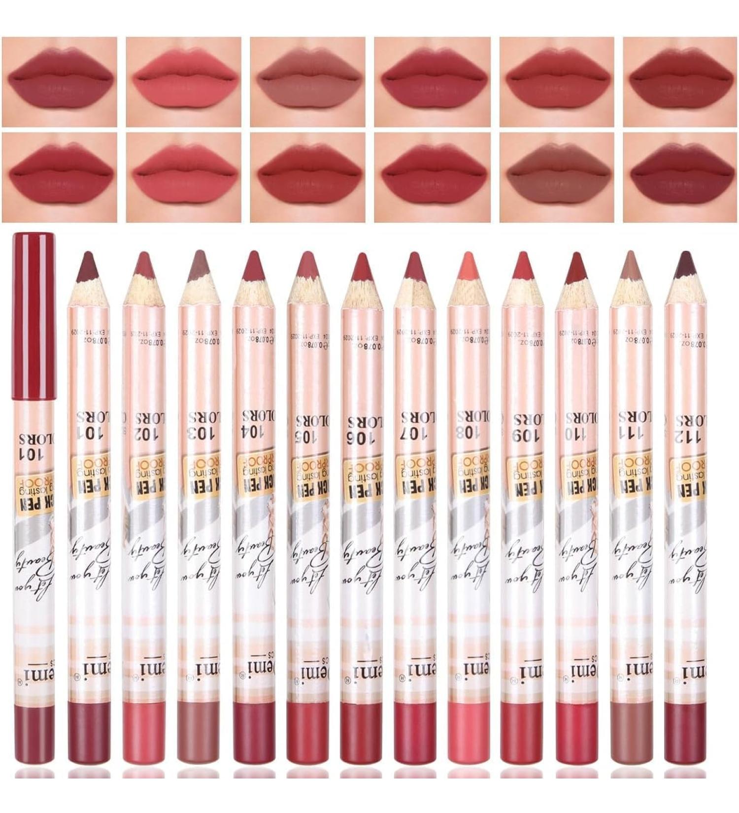 Miss Demi Lip Liner and Lipstick Duo Set Soft Smooth Formula Multi - Shade Options for Perfect Lip Contouring and Coloring. (01 Color (A)) - Buy Online on GoSupps.com
