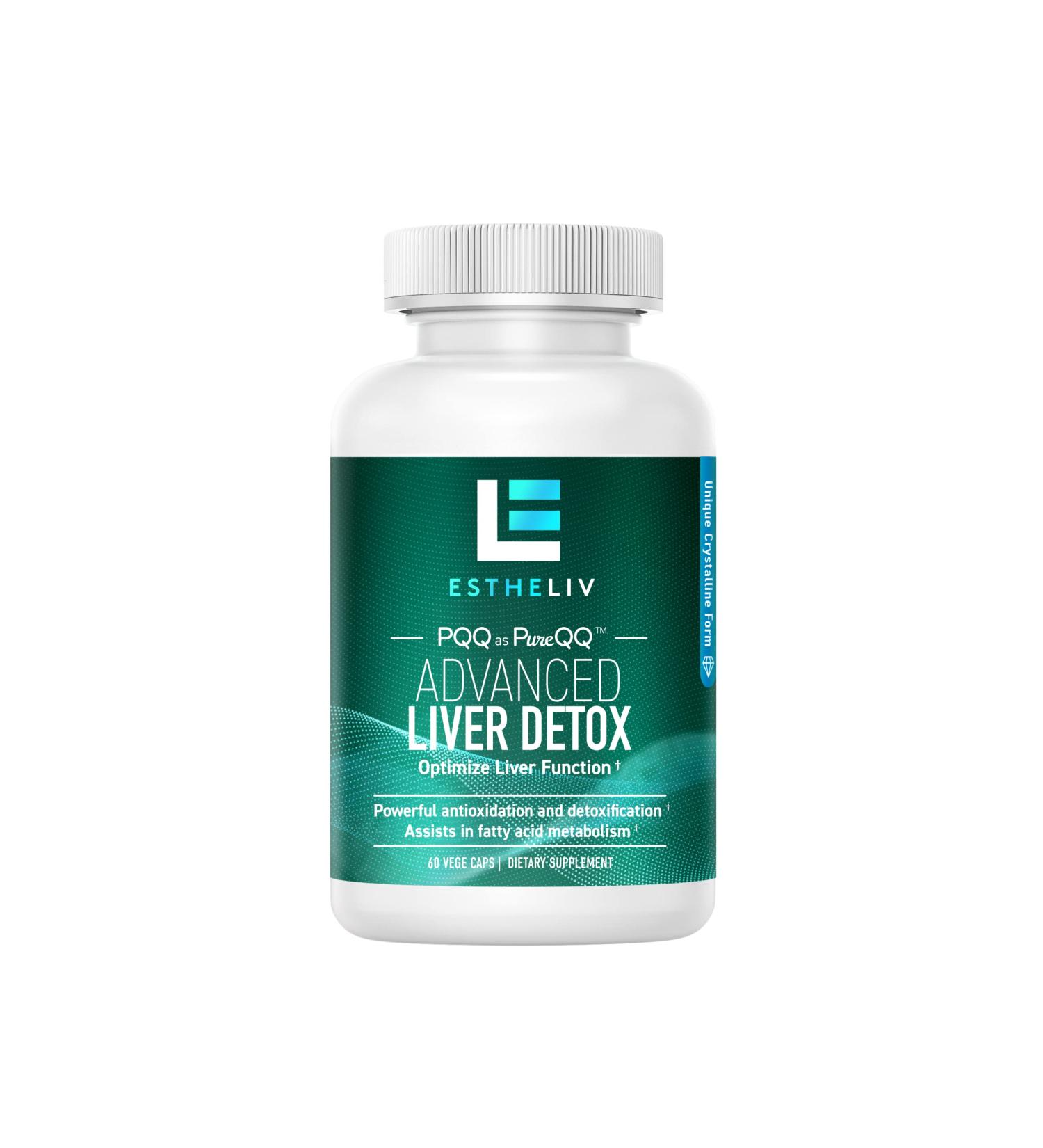 ESTHELIV Advanced Liver Detox - 60 Vege Caps | Liver Cleanse & Detox Supplement - Buy Online on GoSupps.com