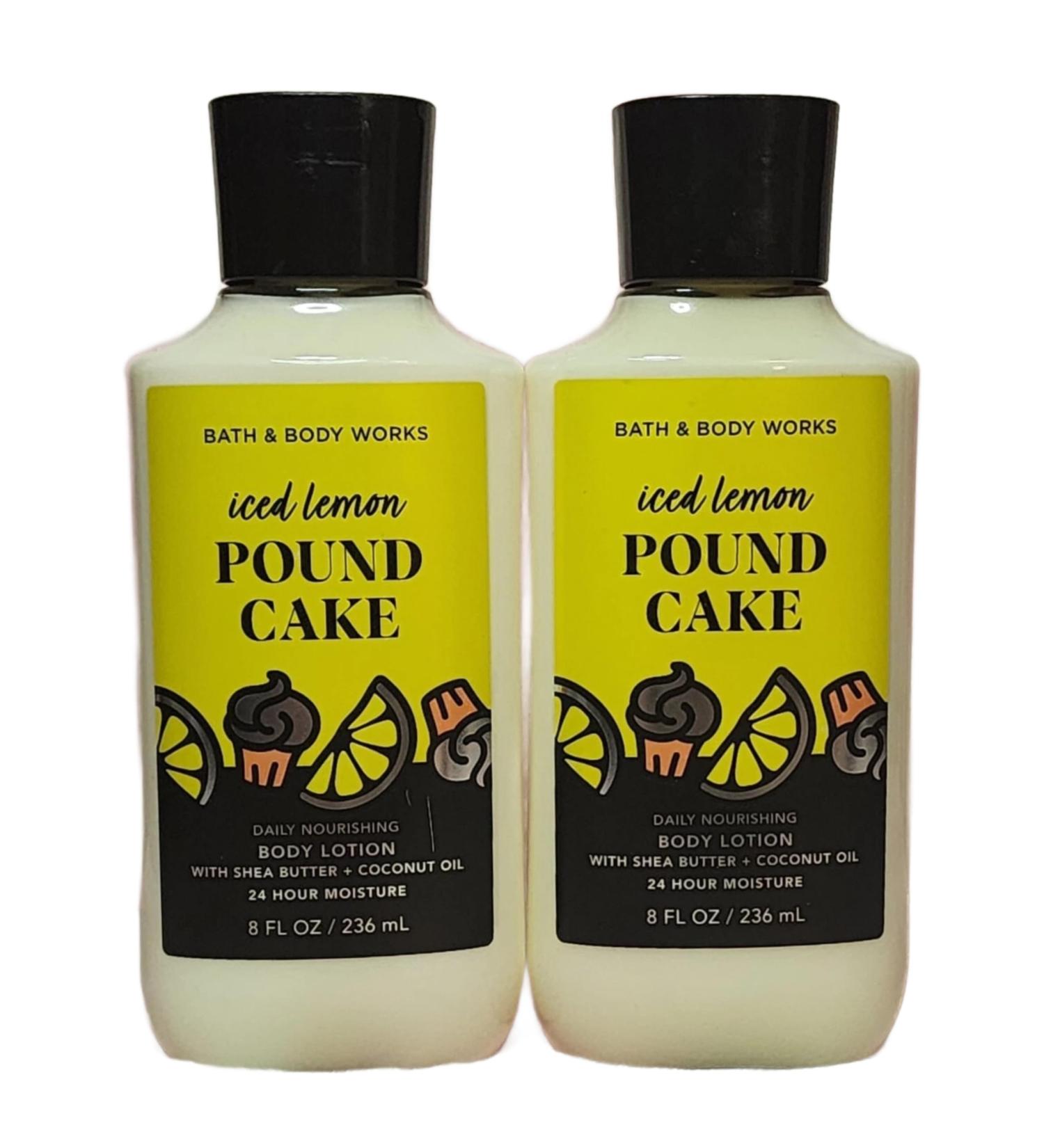 Bath & Body Works Body Lotion Pack of 2 8oz Each (Iced Lemon Pound Cake) - Buy Online on GoSupps.com