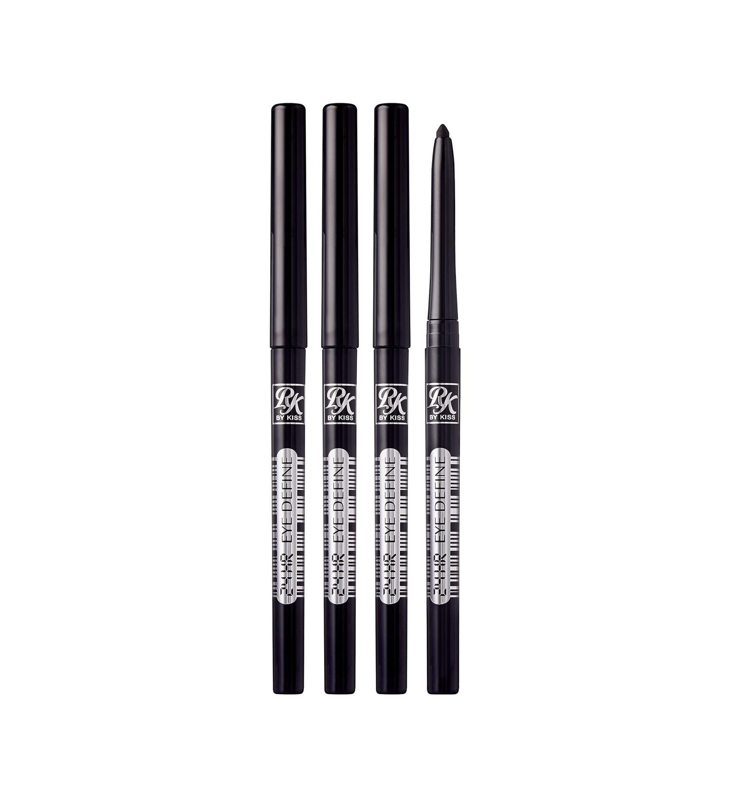 Ruby Kisses Waterproof 24HR Eye Define Eyeliner - Very Black (4 Count), Long-Lasting Eyeliner for Intense Definition - Buy Online on GoSupps.com