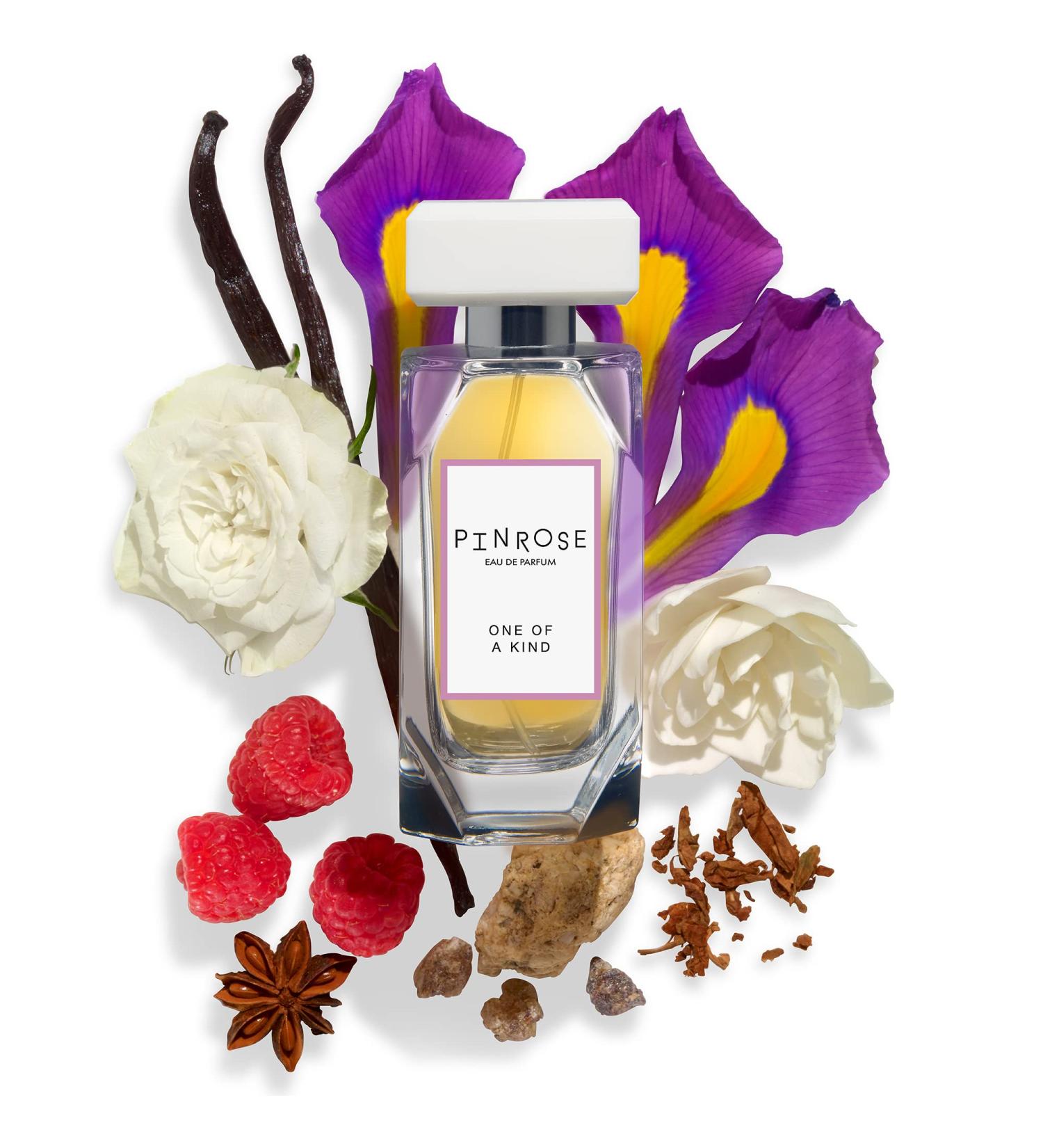 PINROSE Perfumes One of a Kind (formerly Pinrose the scent) - Eau de Parfum Fragrance Spray for Women - Clean Vegan Cruelty-free and Hypoallergenic Scent with Essential Oils - Notes of Bulgarian Rose Turkish Clove Patchouli Vanilla Musk and Ambergris - Buy Online on GoSupps.com