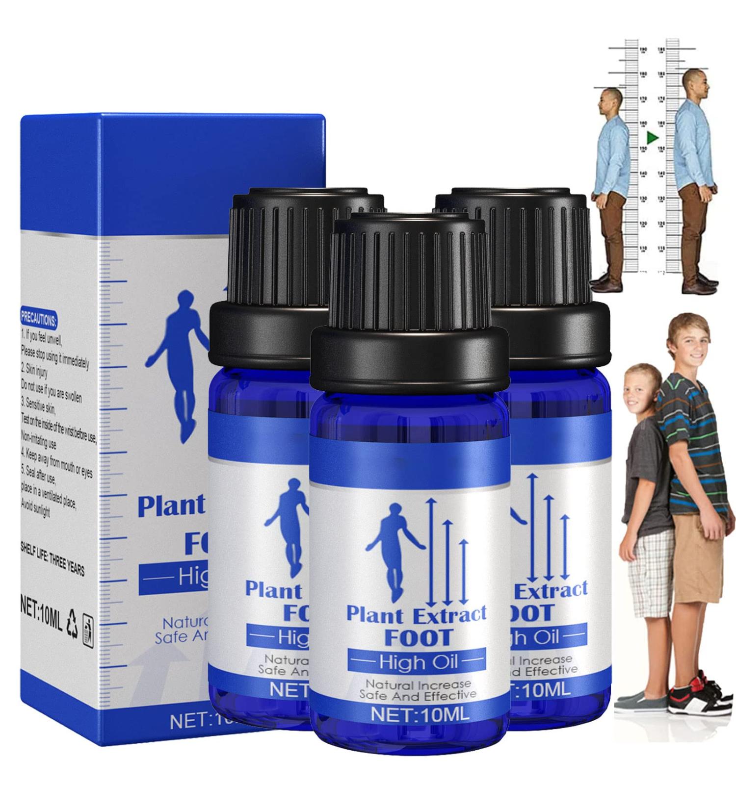 Sci-Effect Height Growth Foot Oil Herbal Increase Height Essential Oil Plant Extract Foot High Oil Height Growth Oil Height Growth Foot Oil Body Taller Essential Oil (3PCS) - Buy Online on GoSupps.com