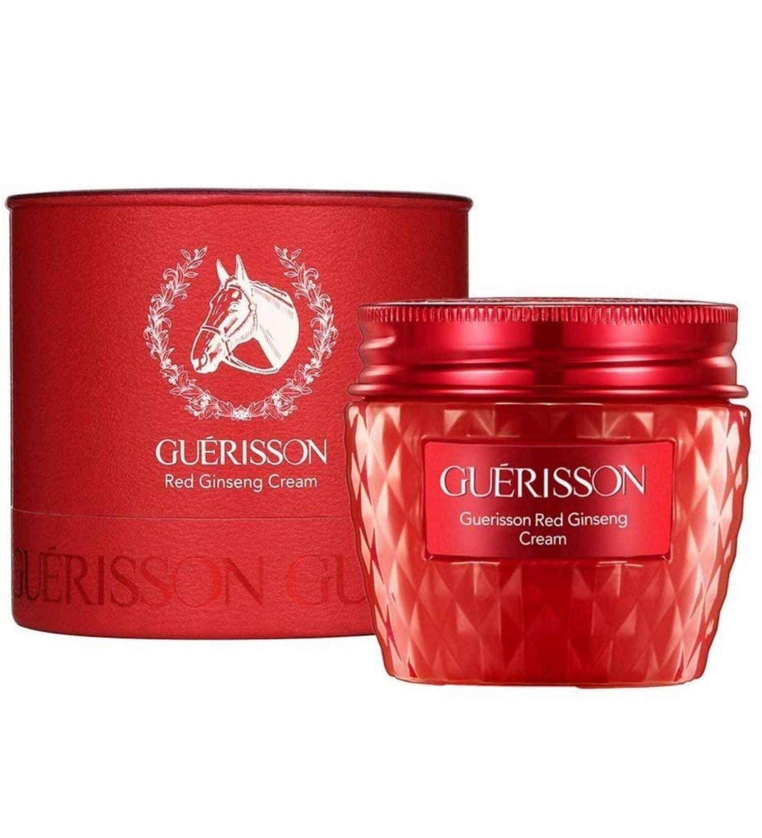 GUERISSON Red Ginseng Cream 2.03 fl. oz. - Hydrating Anti-Aging Facial Cream with Horse Oil & Antioxidants for Glowing Skin - Buy Online on GoSupps.com
