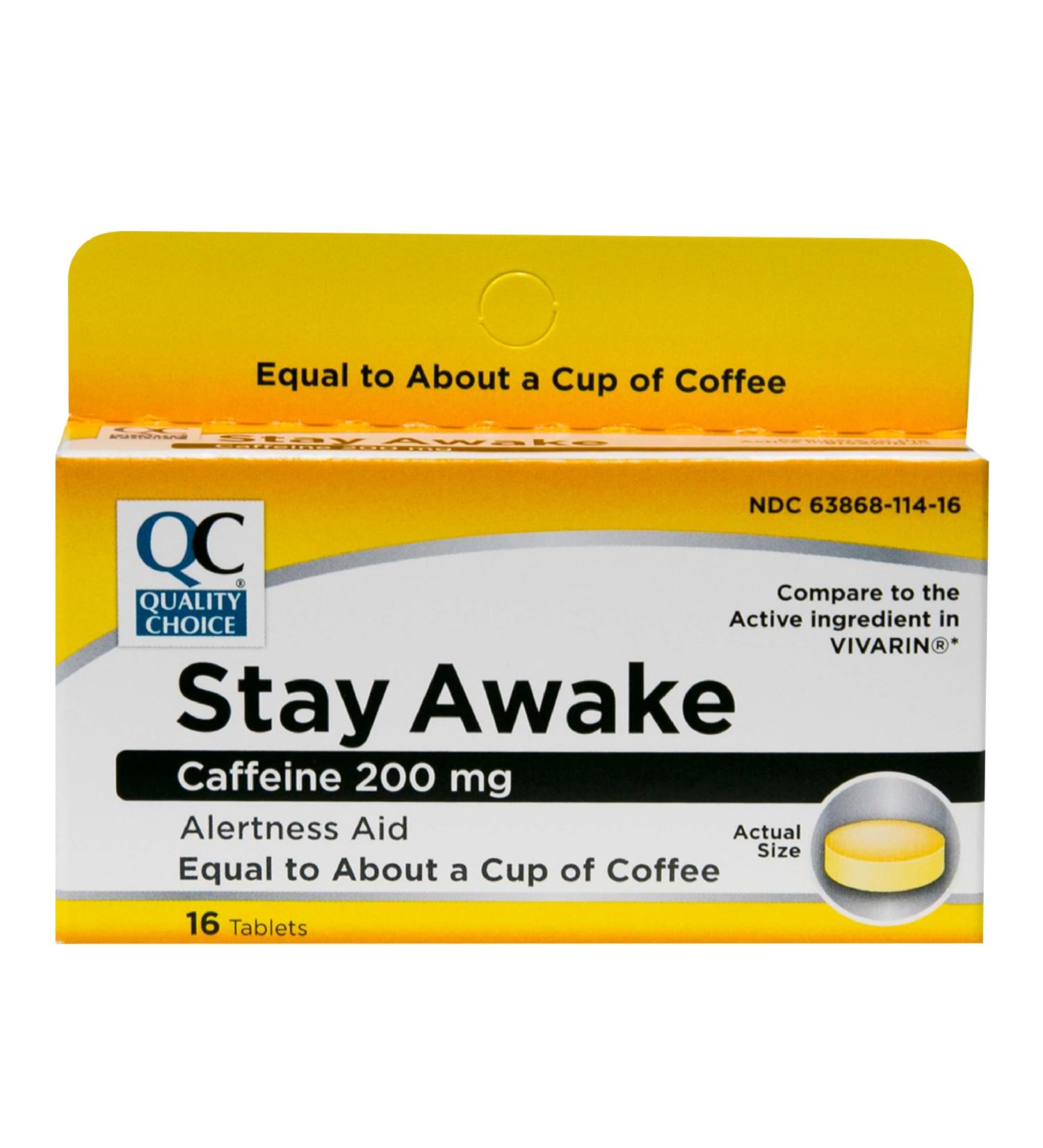 Quality Choice Stay Awake Caffeine Tablet - Buy Online on GoSupps.com