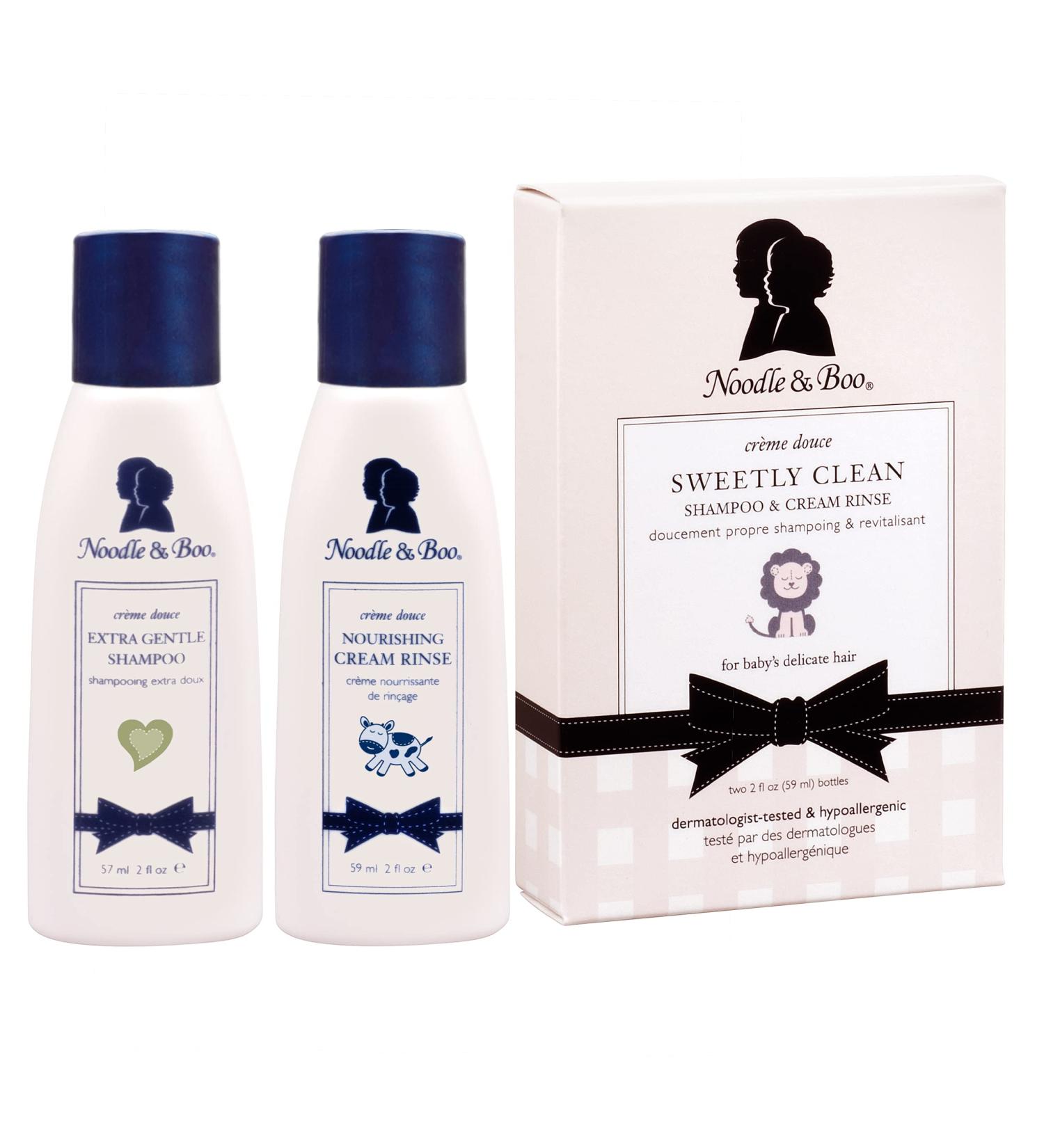 Noodle & Boo Extra Gentle Baby Shampoo and Nourishing Cream Rinse Set - 2 Fl Oz (Set of 2) - Buy Online on GoSupps.com