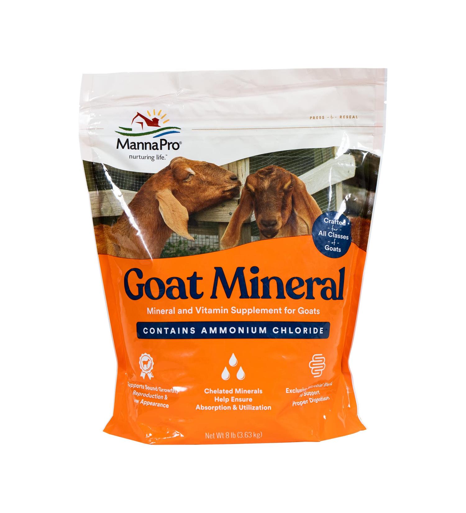 Manna Pro Goat Mineral - Vitamins & Minerals for Growth | 8 lbs - Buy Online on GoSupps.com