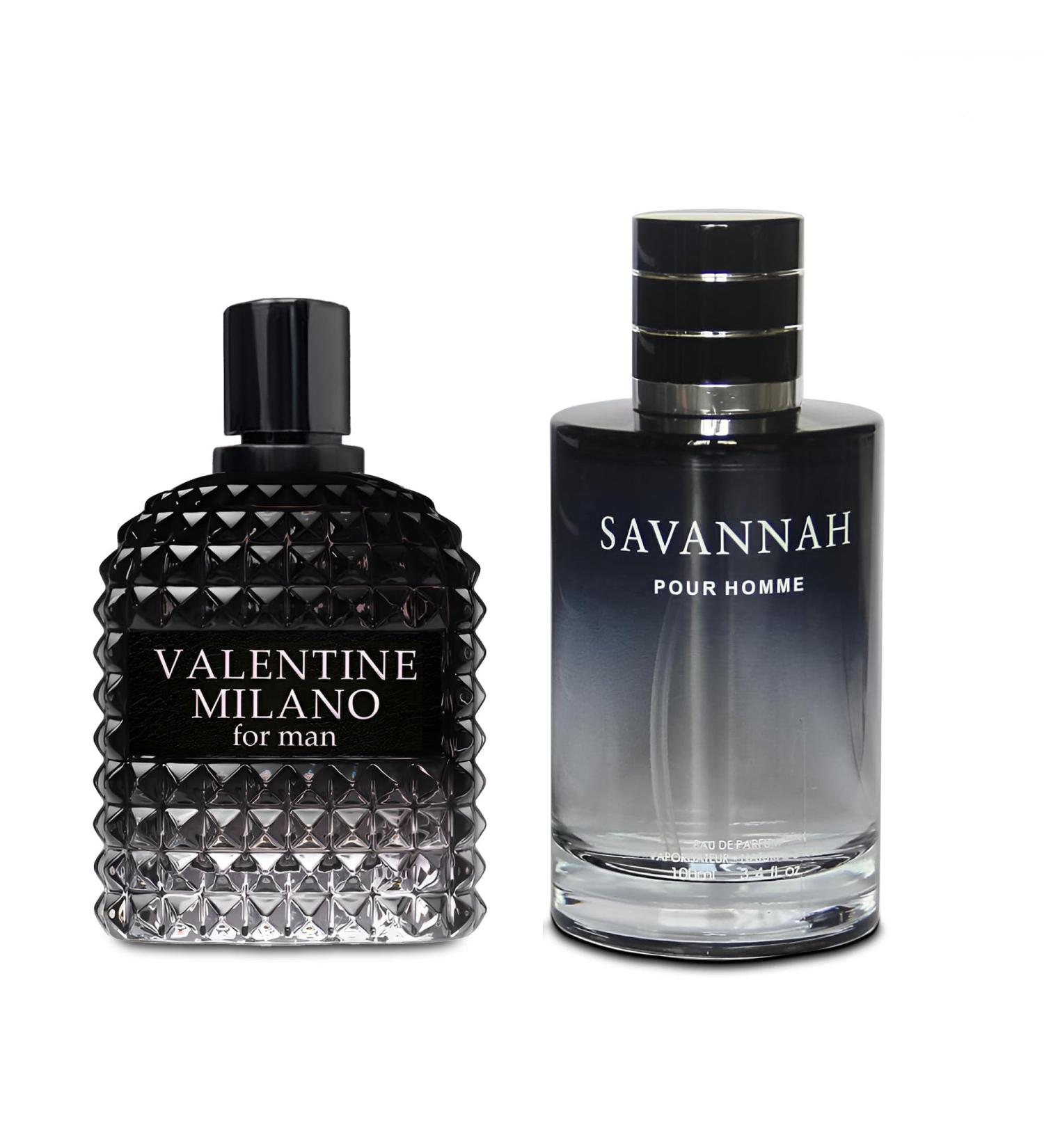 2PCS Valentine Milano/Savannah Eau De Toilette for Men-Fresh Romantic Scent Perfume for Men 3.4 Fl Oz Each Mens Cologne For All Skin Daily Used MilanoMen/Savannah - Buy Online on GoSupps.com