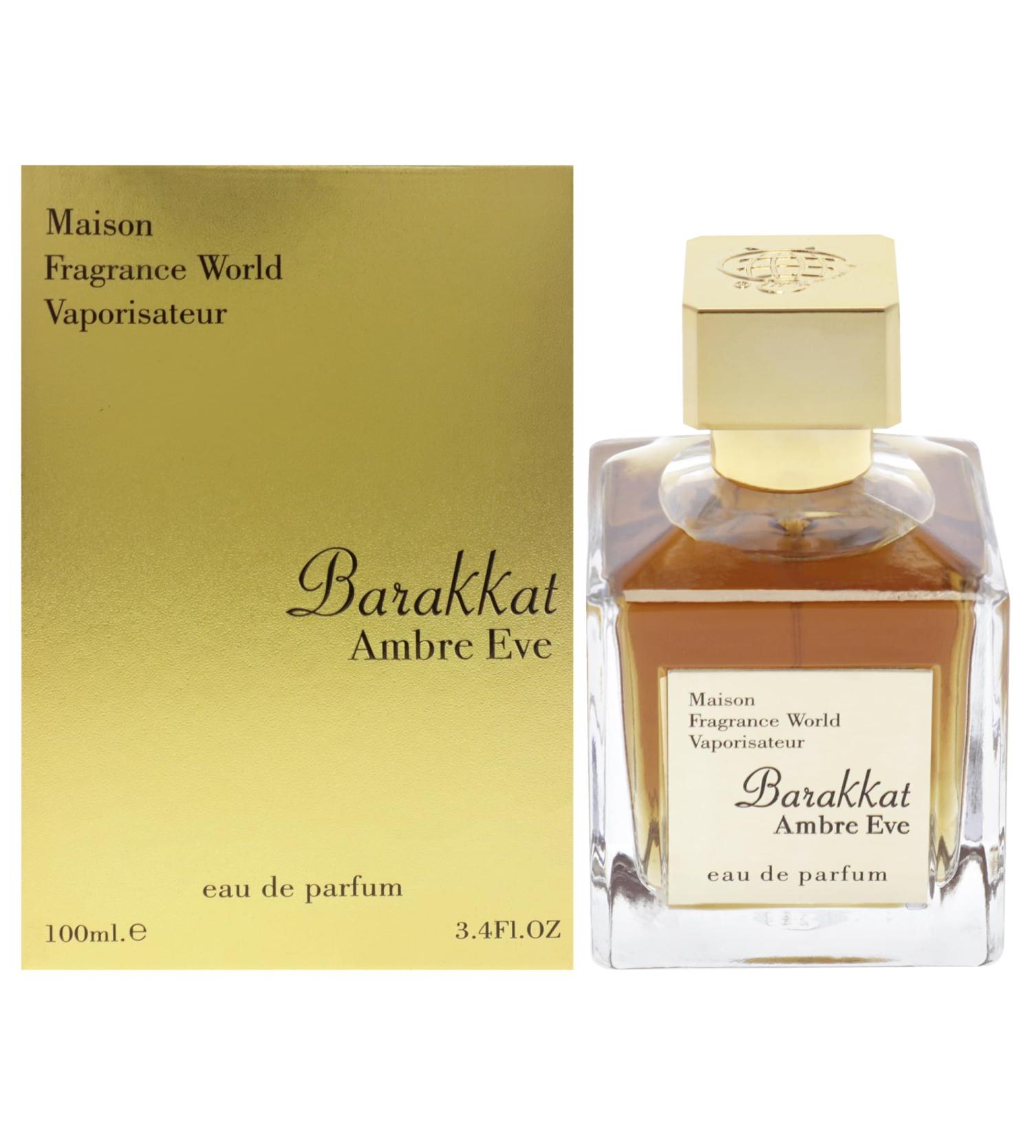 Fragrance World Maison Barakkat Amber Eve for Unisex - 3.4 oz EDP Spray - Buy Online on GoSupps.com