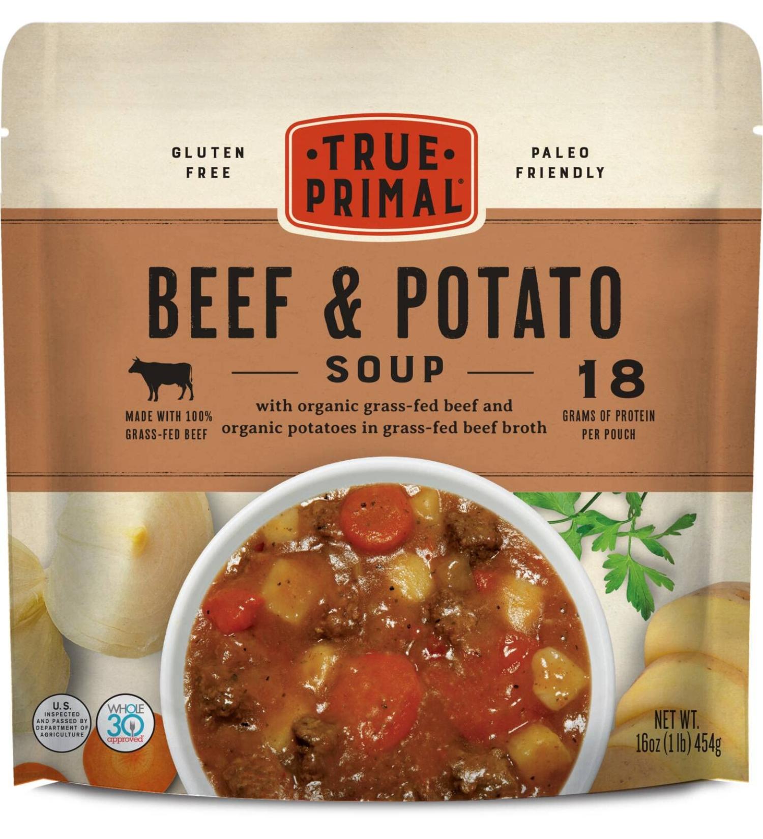 True Primal Beef & Potato Soup 8-pack - Buy Online on GoSupps.com