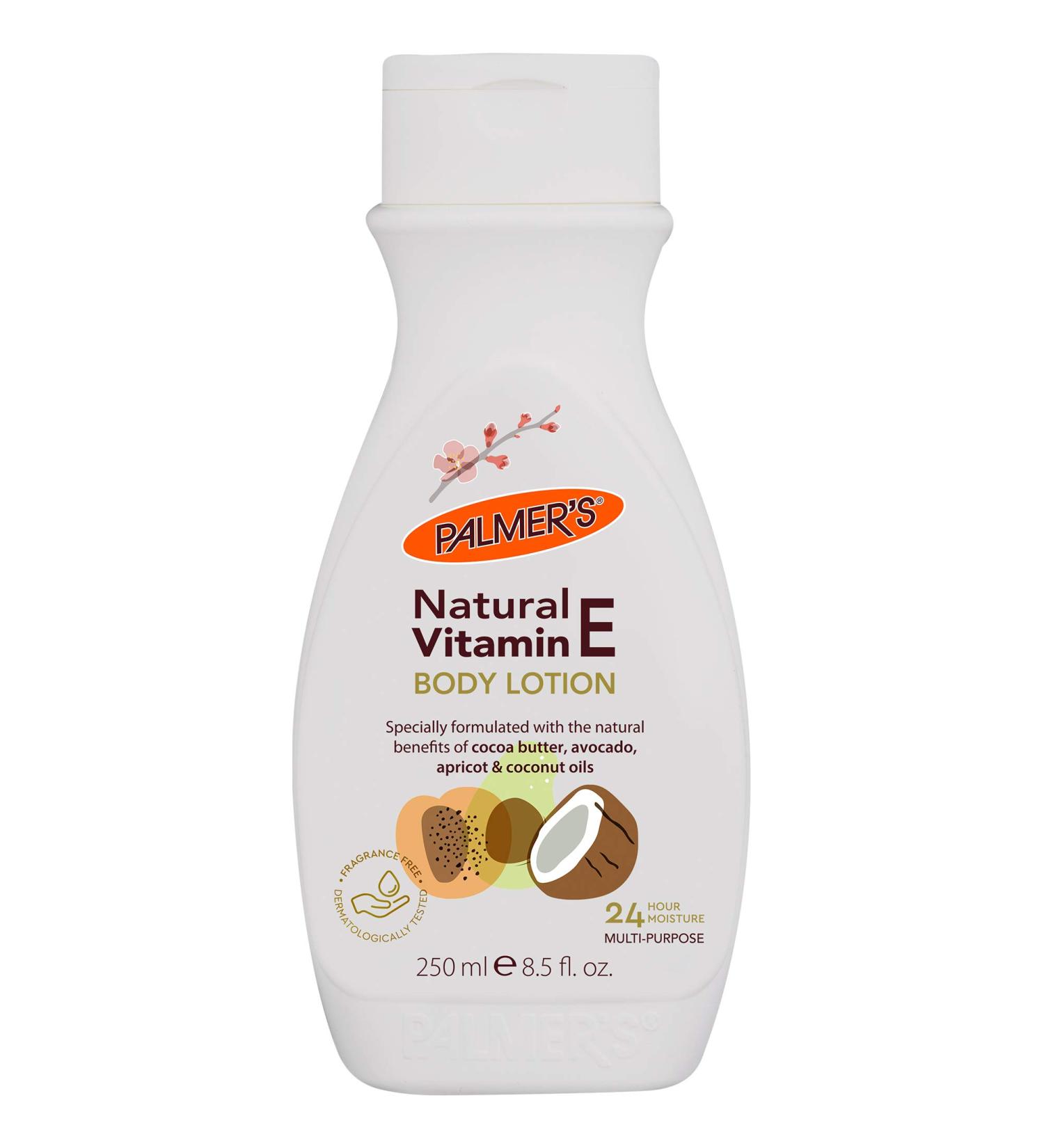 Palmer's Natural Vitamin E Body Lotion Fragrance Free 8.5 oz - Nourishing Moisturizer - Buy Online on GoSupps.com