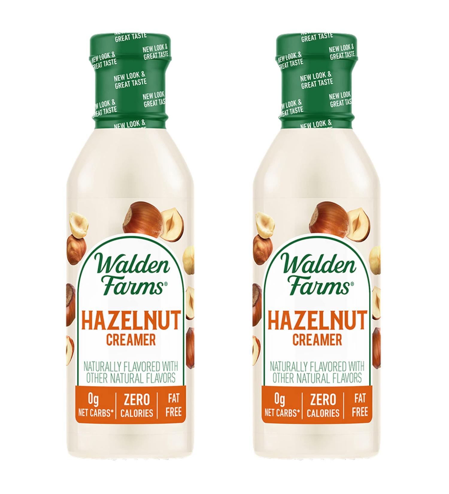 Walden Farms Hazelnut Coffee Creamer 12 oz - Non-Dairy Milk Substitute, Gluten-Free, Vegan - 2 Pack 12 Fl Oz Bottles - Buy Online on GoSupps.com