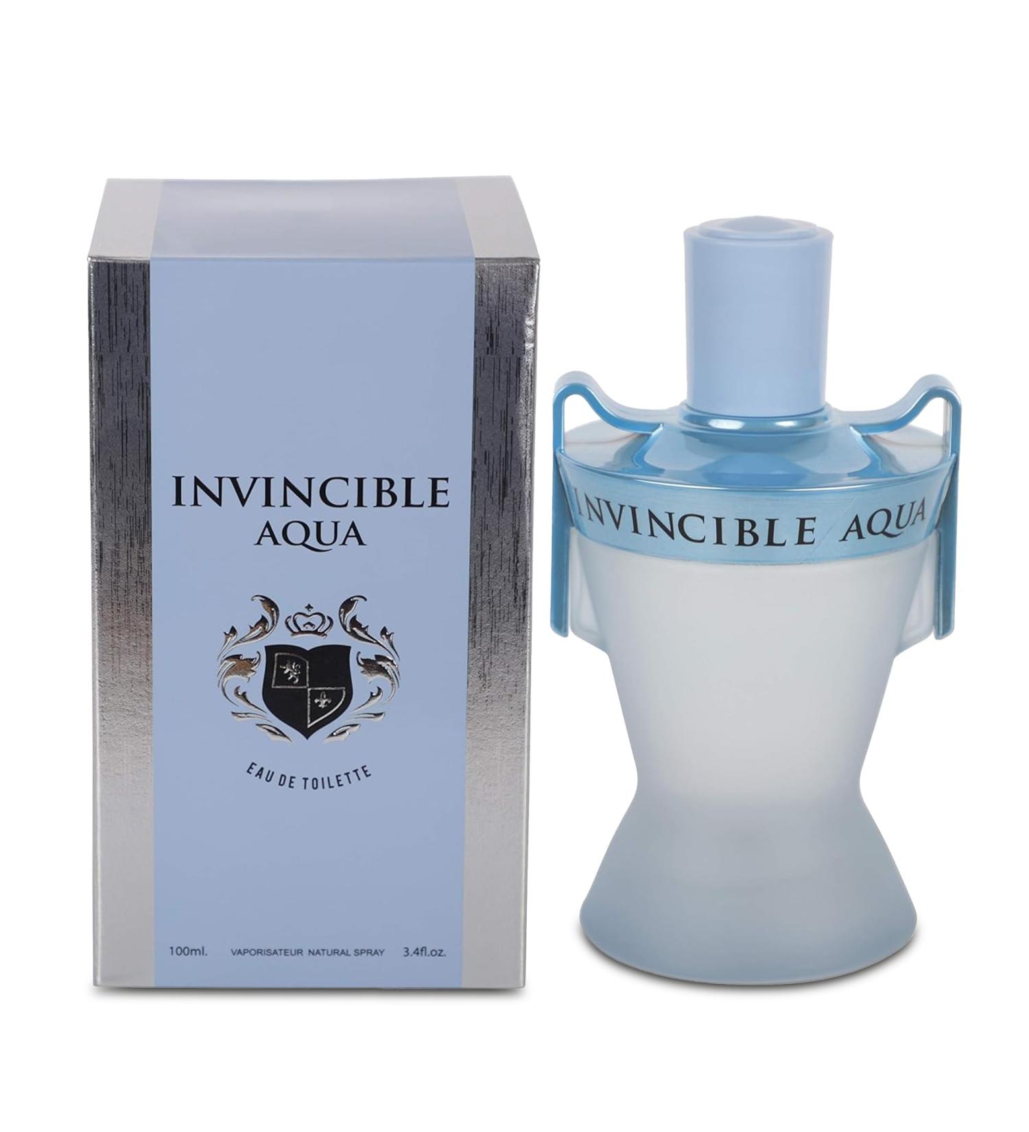 Invincible Aqua Men Cologne Fresh Scent Eau De Toilette Spray Fragrance For Men Long-Lasting Cologne Choice For Daily Wear Elegant 100ml Bottle - Buy Online on GoSupps.com