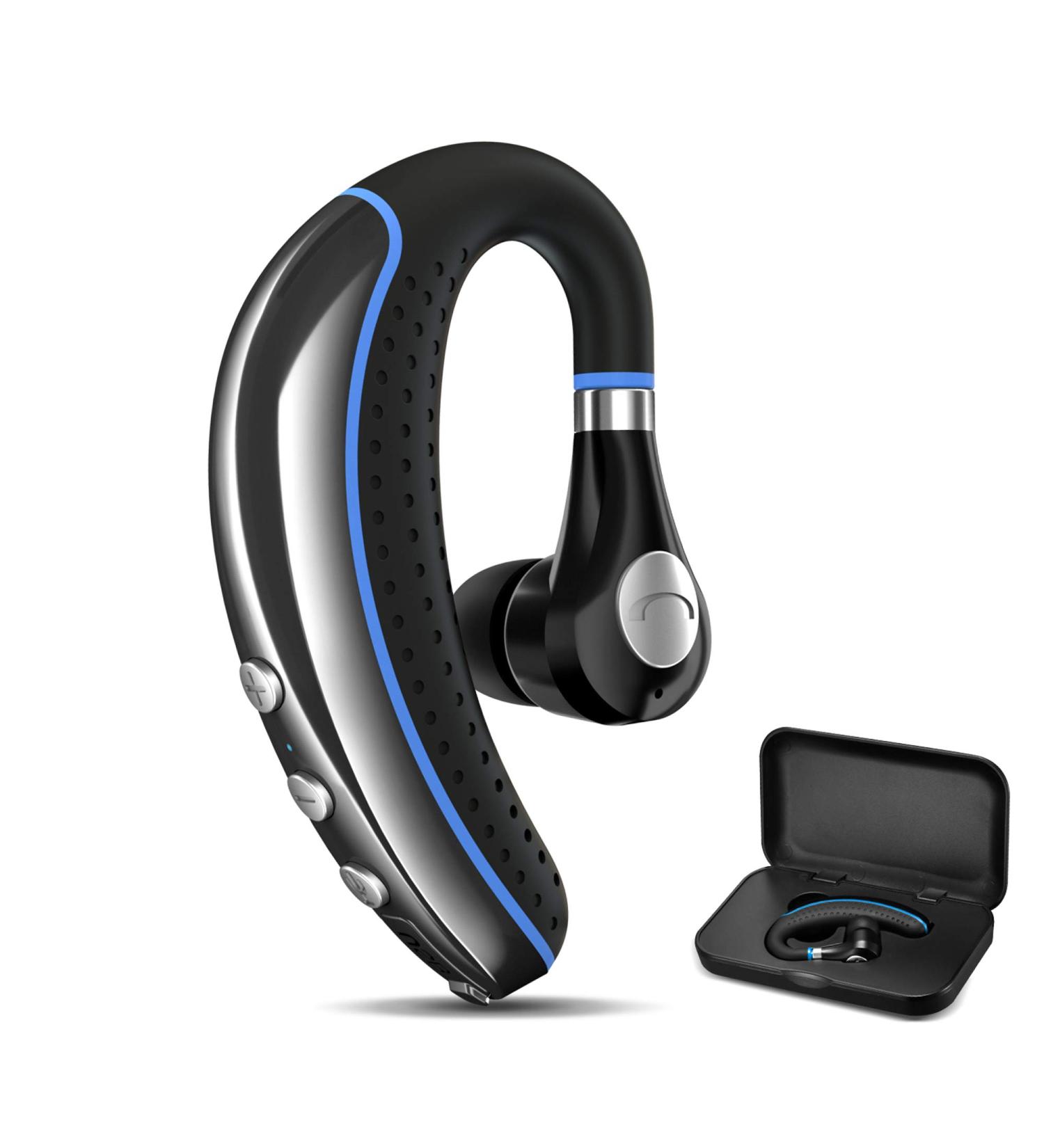 FIMITECH Bluetooth Headset V5.0 - Ultralight Hands-Free Earpiece for Business, Office, Driving & Sporting - Buy Online on GoSupps.com