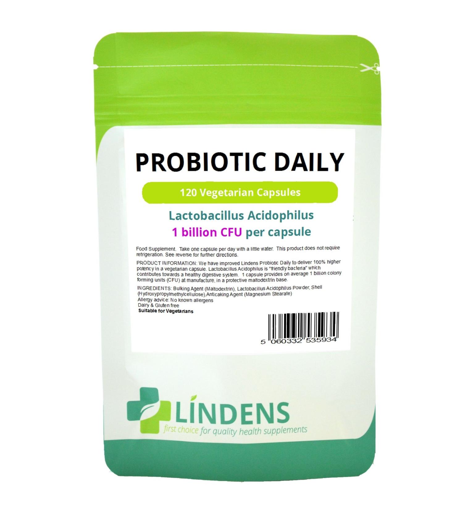 Probiotic Daily 120 Tablets Lactobacillus Acidophilus