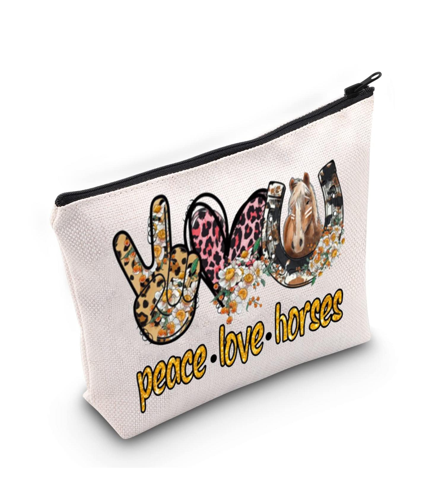 WZMPA Horse Cosmetic Bag | Perfect Gift for Horse Lovers & Riders - Girls' Horse Riding Accessories - Buy Online on GoSupps.com