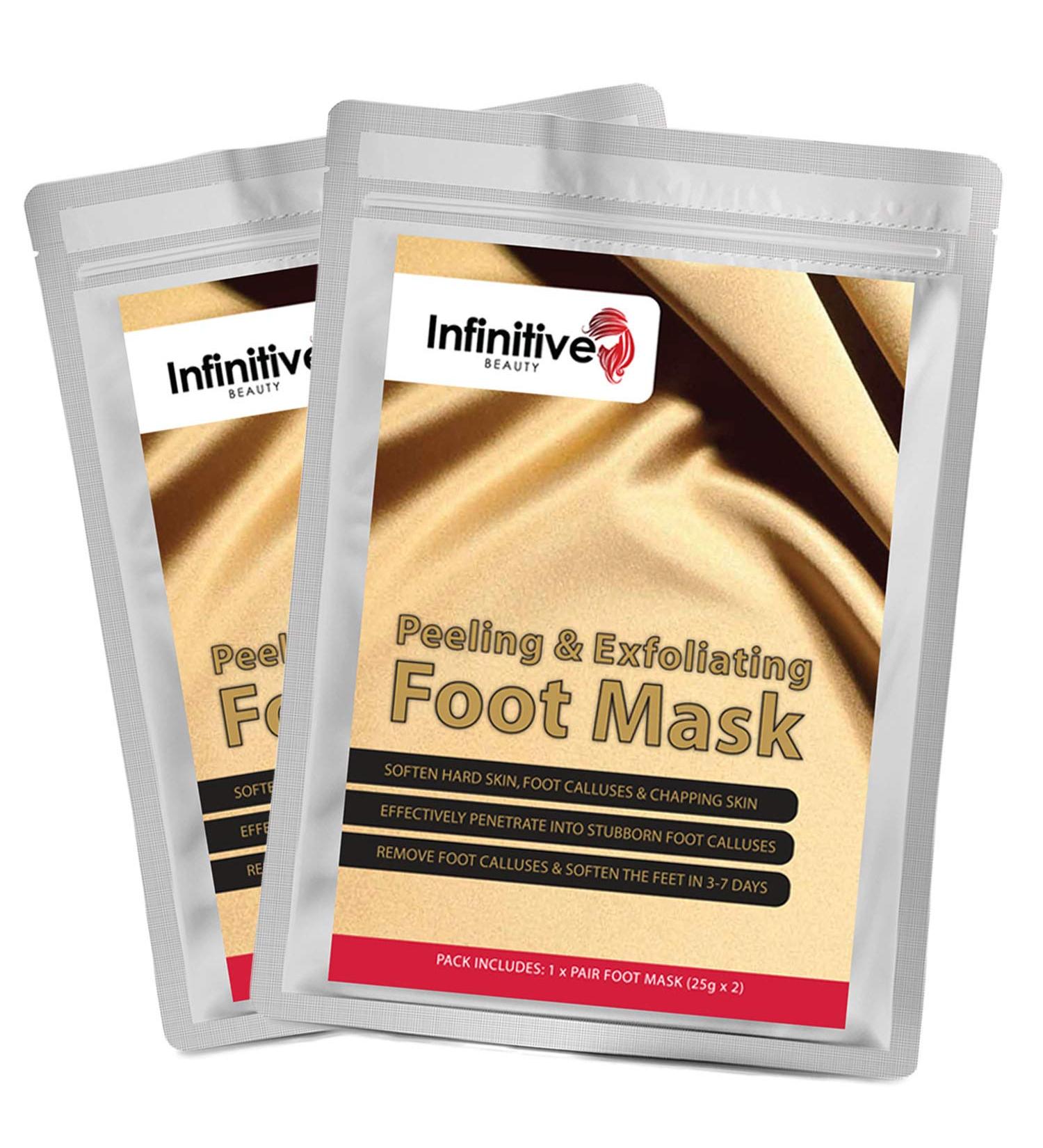 Exfoliating Foot Mask Pair | Softens, Whitens, and Moisturizes | Removes Dead Skin and Foot Odor | 7-Day Results - Buy Online on GoSupps.com