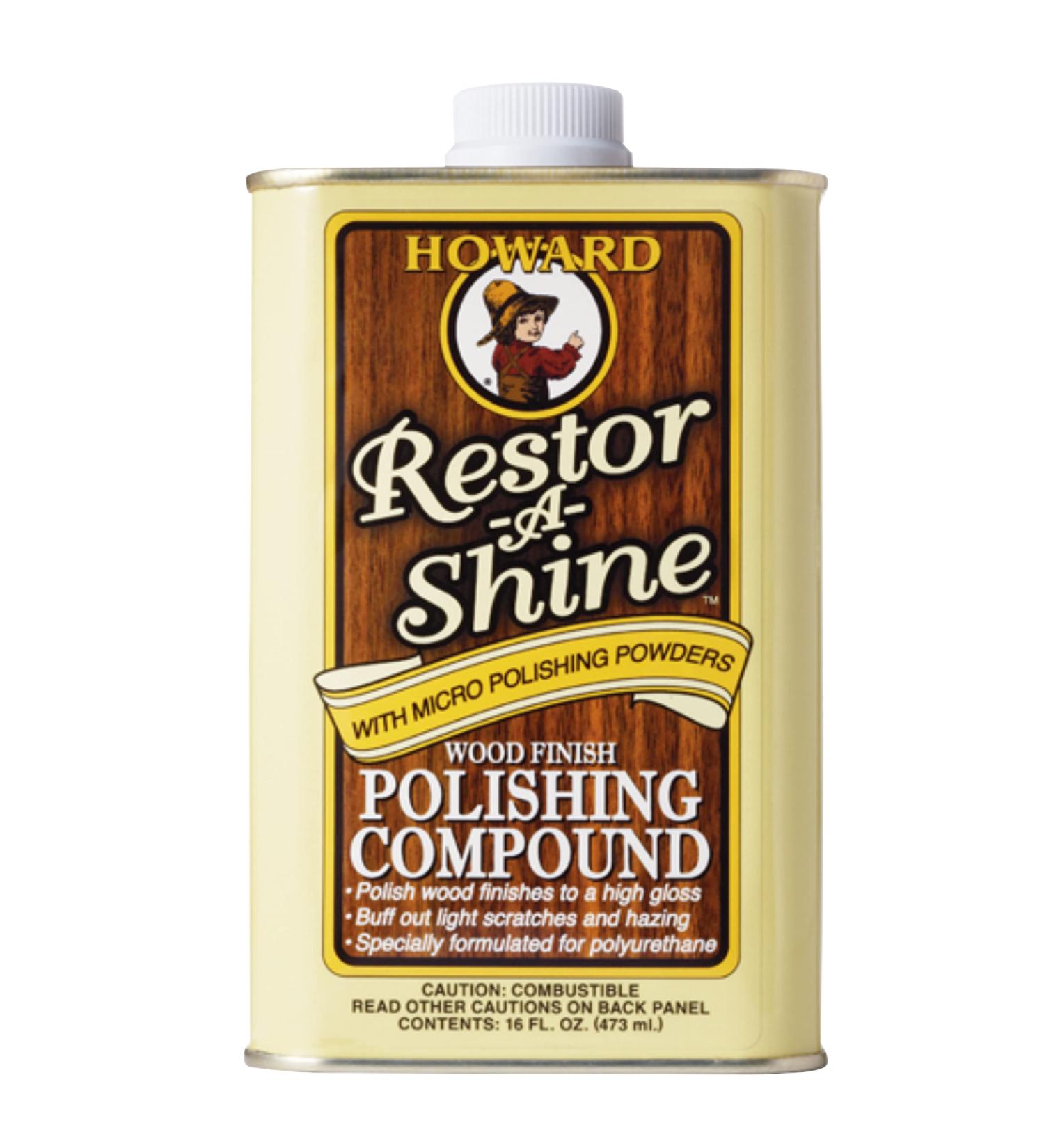 Howard RS0016 Restor-A-Shine Wood Finish Polishing Compound - 16 oz