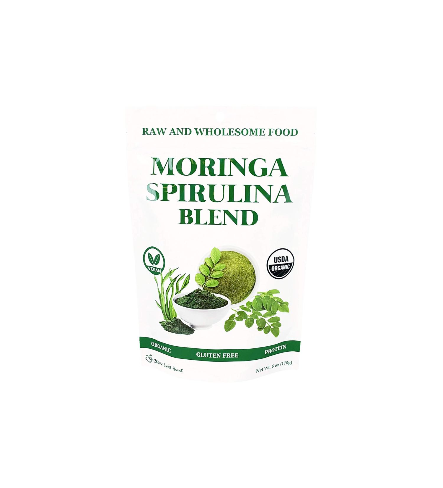 Cherie Sweet Heart Organic Moringa and Spirulina Blend (6 Ounces) - Buy Online on GoSupps.com