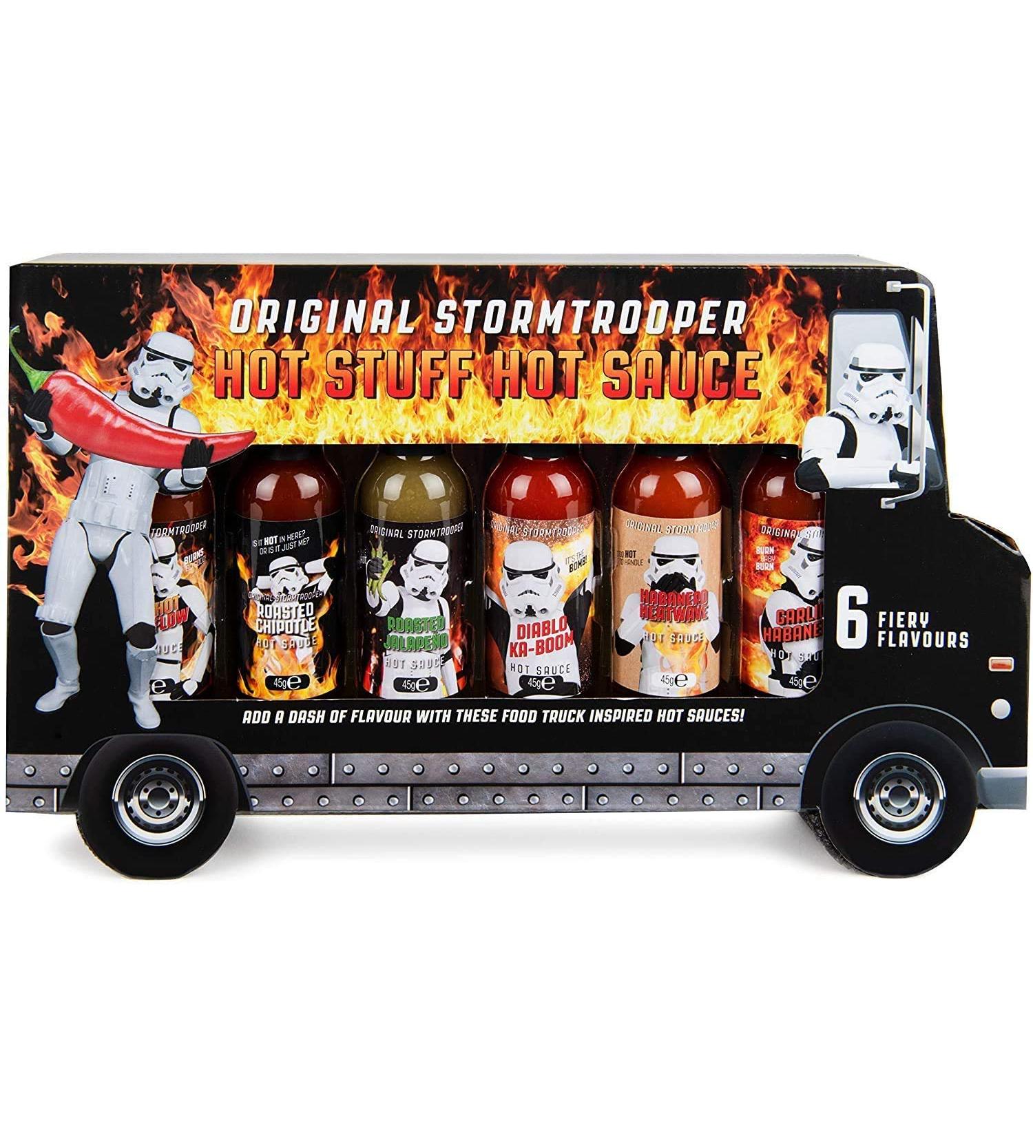 Thoughtfully Original Stormtrooper Hot Sauces Gift Set - 6 Unique Chili Sauces for Spice Lovers | Perfect International Shipping! - Buy Online on GoSupps.com