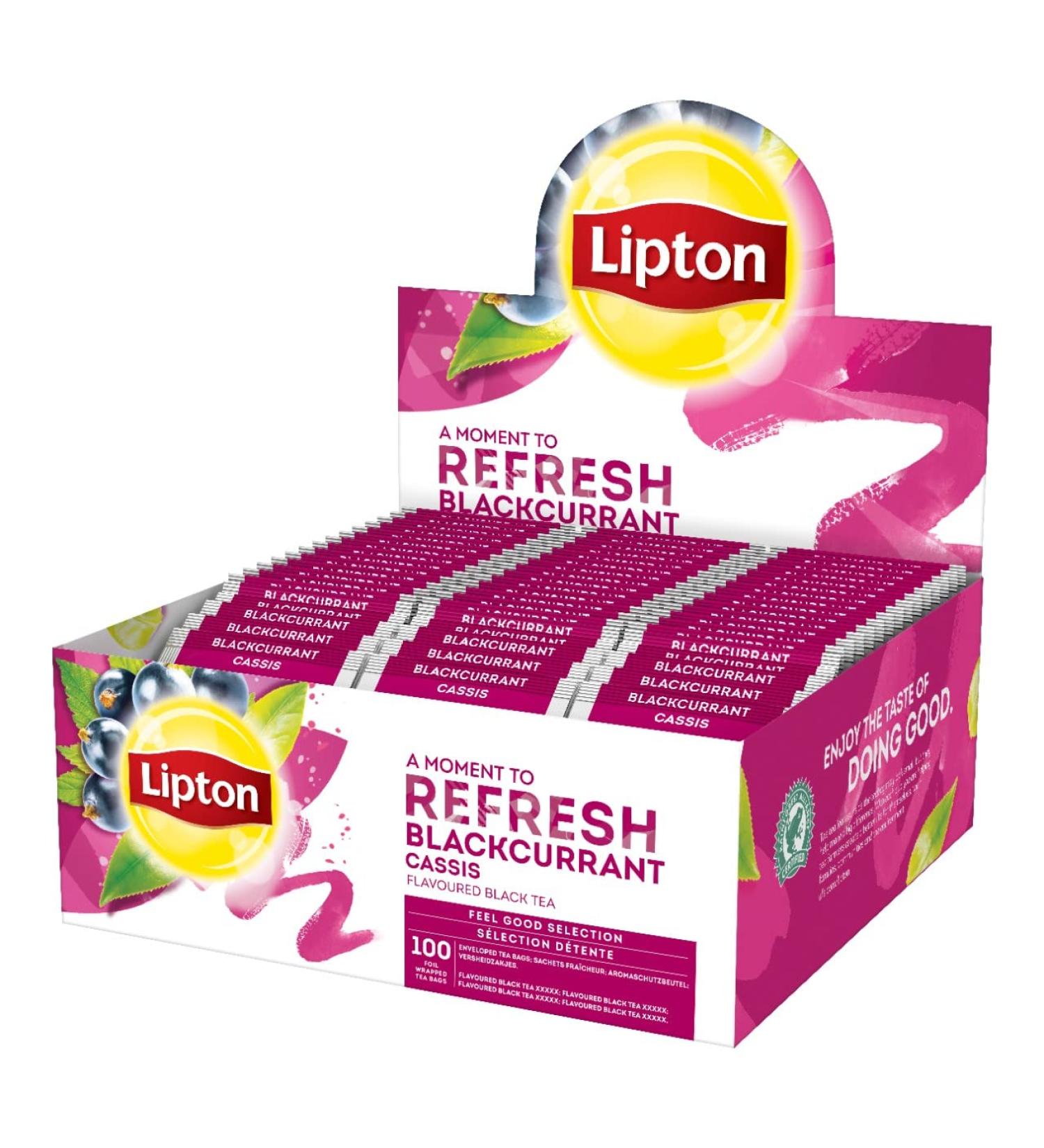 Lipton Feel Good Selection Th Noir Fruits Rouges 100 sachets fraicheur Fruits Rouges 100s