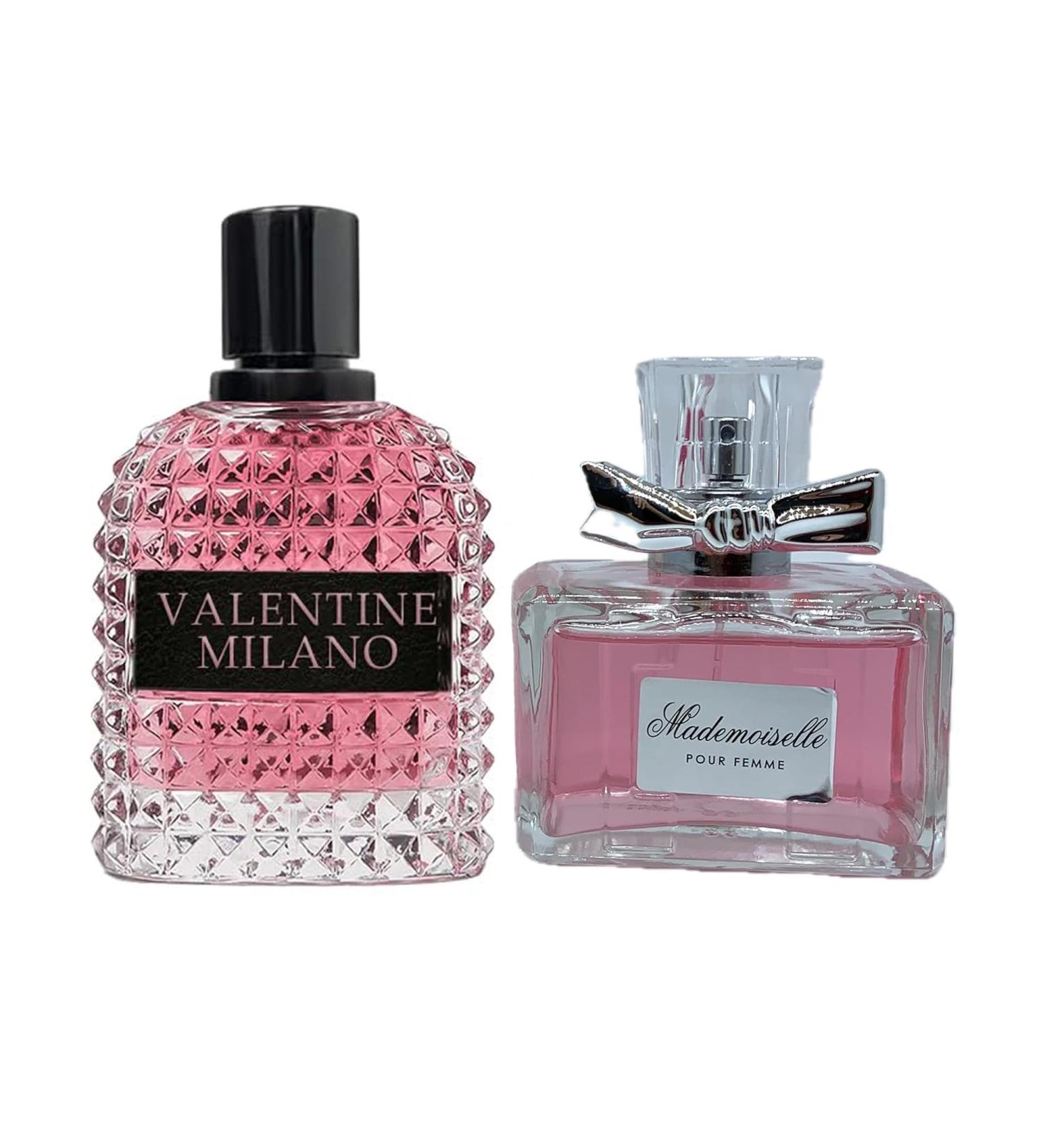 Women's Perfume Combo Set Milano Women&Mademoiselle Floral Fruity Fragrance Eau De Parfum Elegant 100ml Bottle Natural Spray Each for Daily Used Milano&Mademoiselle - Buy Online on GoSupps.com