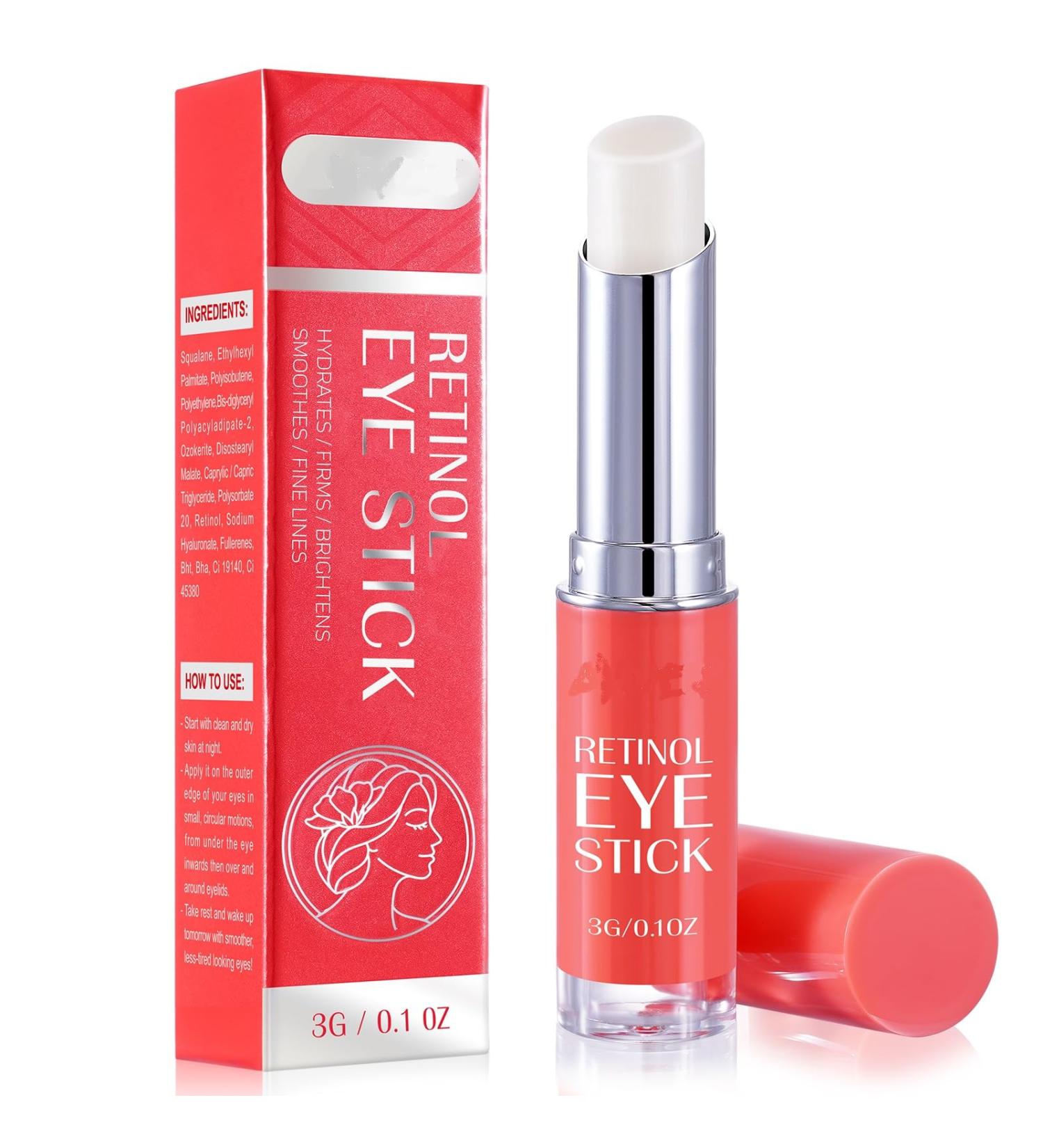 Uocasi Retinol Eye Stick Retinol Eye Cream for Dark Circles and Puffiness Reduces Fine Lines and Dark Circles Under Eye Cream Anti Aging Eye Brightener Stick Eye Cream for Wrinkles - Buy Online on GoSupps.com