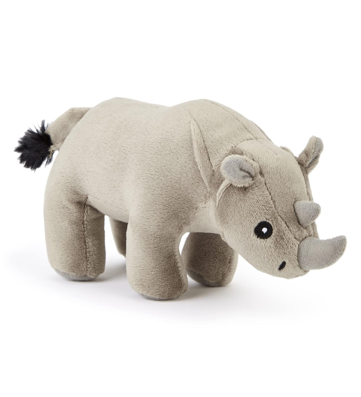 Zappi Co Children's Soft Cuddly Plush Toy Animal - Rhino - 12-15cm Perfect Snuggly Playtime Companion - Buy Online on GoSupps.com