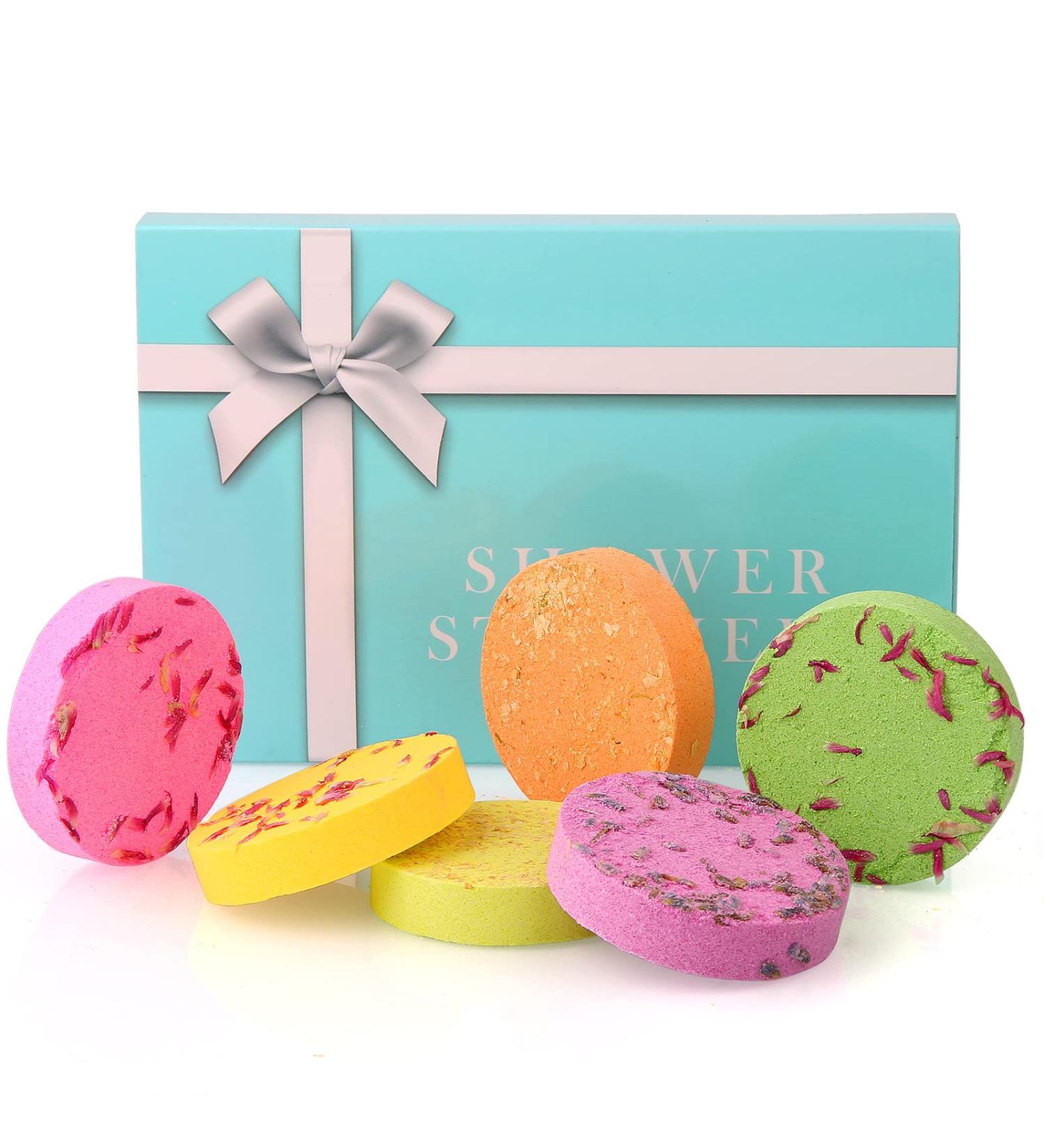 Eyamumo Aromatherapy Bath Bomb Gift Set - Handmade Natural Shower Bombs for Women, Organic Essential Oils, Stress Relief, Scented Tablets for Bubble Spa Bath (Set of 6) - Buy Online on GoSupps.com