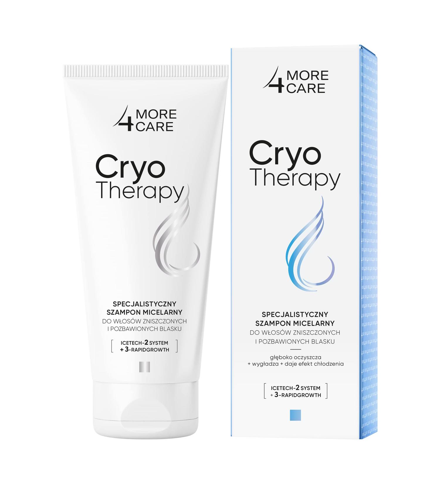 More4Care Cryotherapy Shampoo Damaged Hair 200ml - Buy Online on GoSupps.com