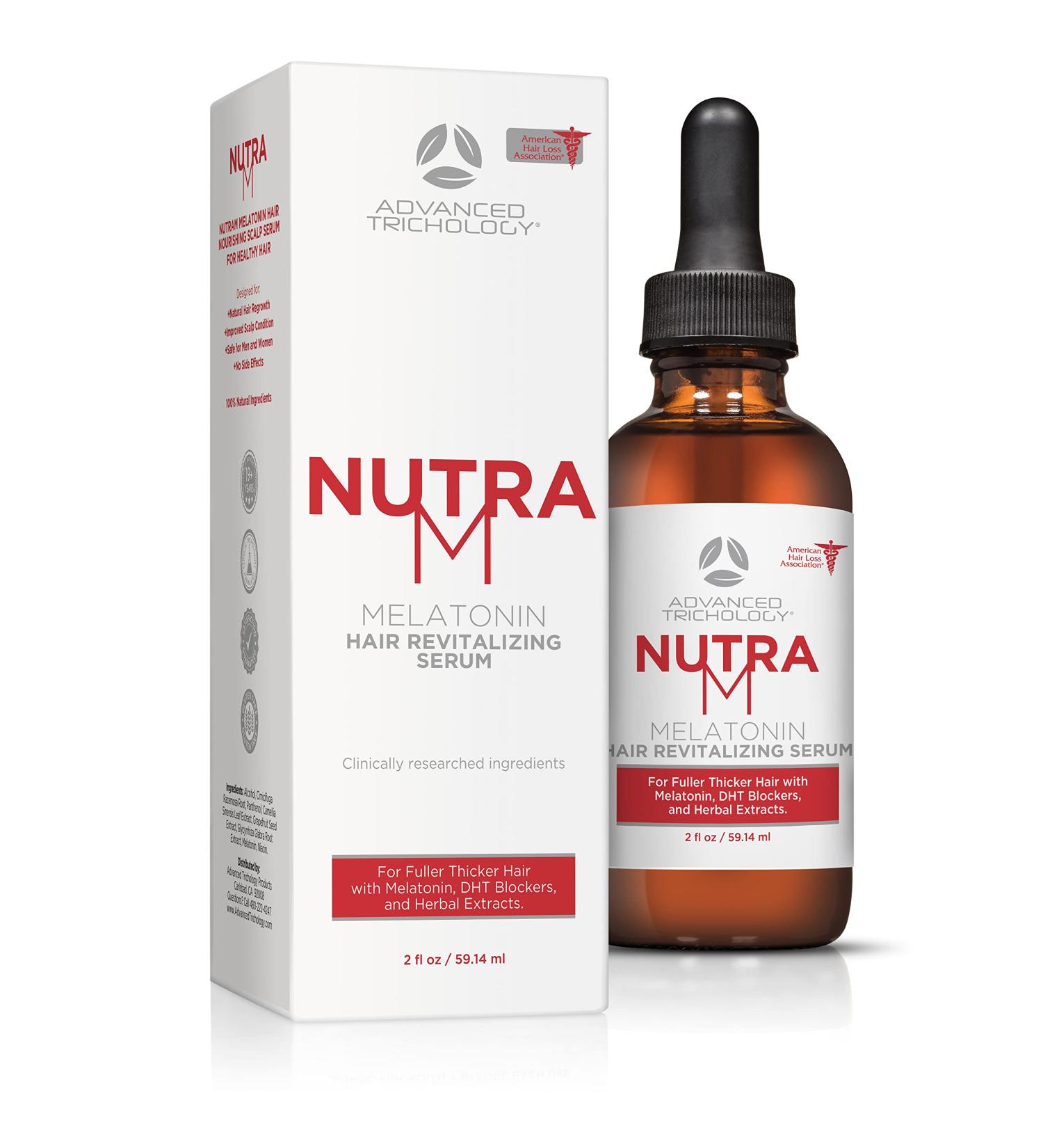 NutraM Hair Growth Serum - Dermatologist Approved by AHLS | Scalp DHT Blocker for Thinning Hair | Men and Women | 20 Years of Hair Regrowth Expertise - Buy Online on GoSupps.com
