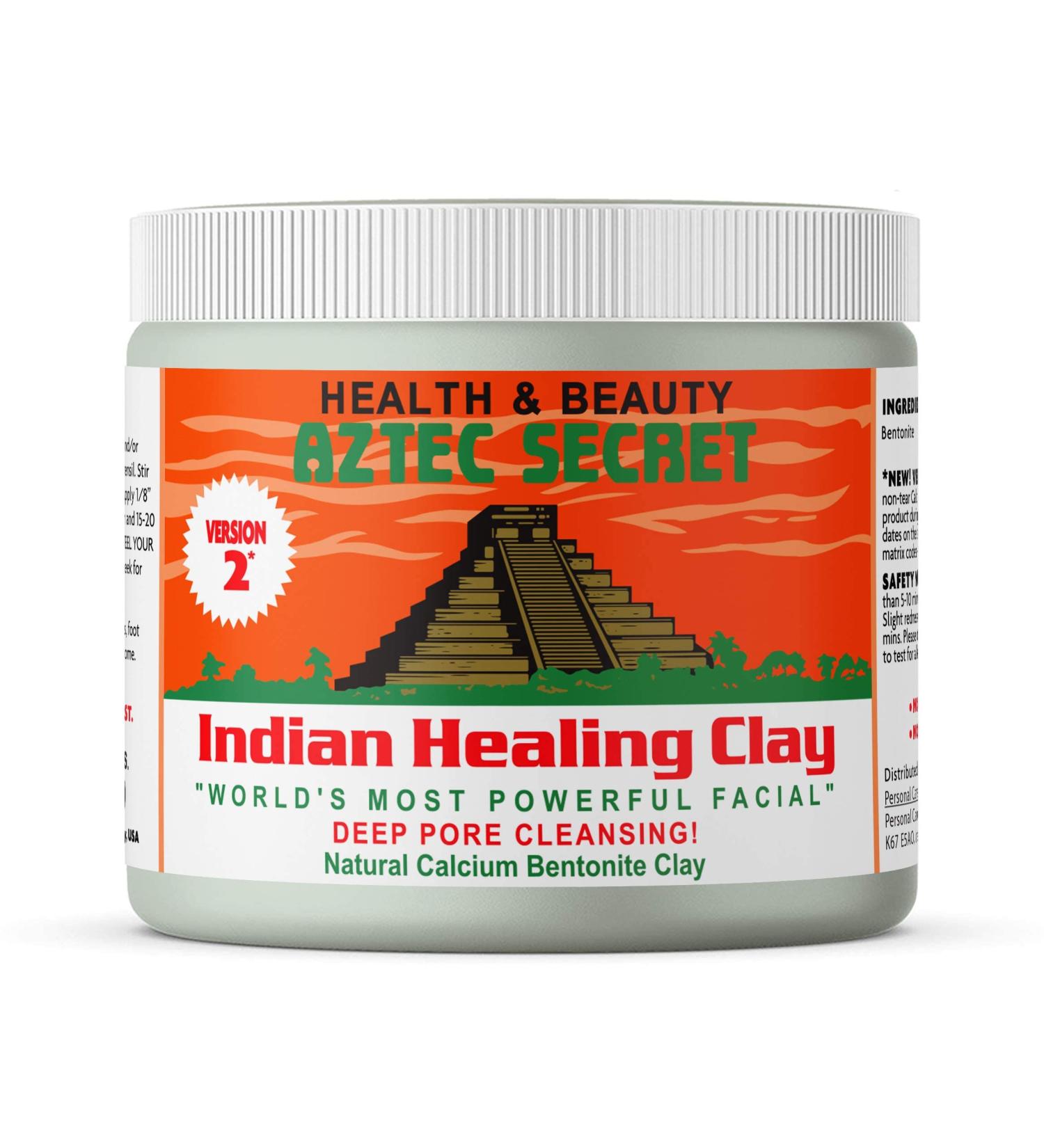 Aztec Secret Indian Healing Clay Mask - 100% Natural Bentonite Clay - Unscented - 450g - Buy Online on GoSupps.com